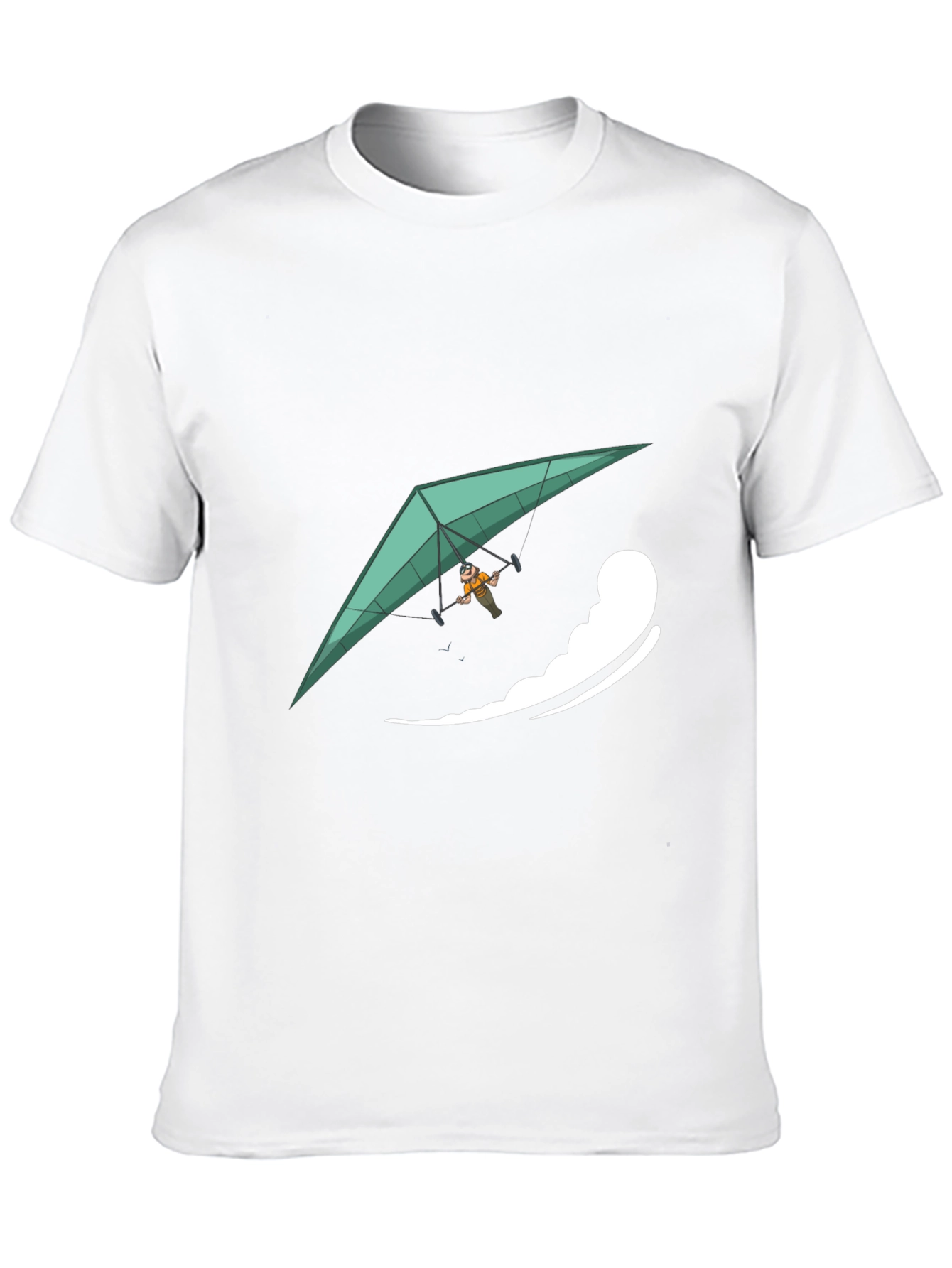 Hang Glider Graphic Tee - Black Casual Comfort