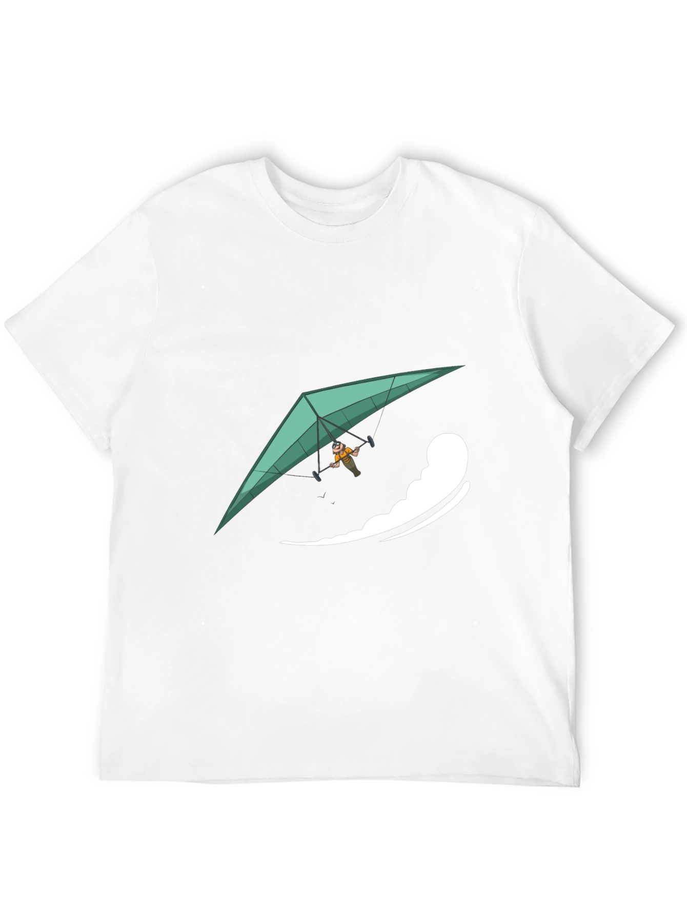 Hang Glider Graphic Tee - Black Casual Comfort