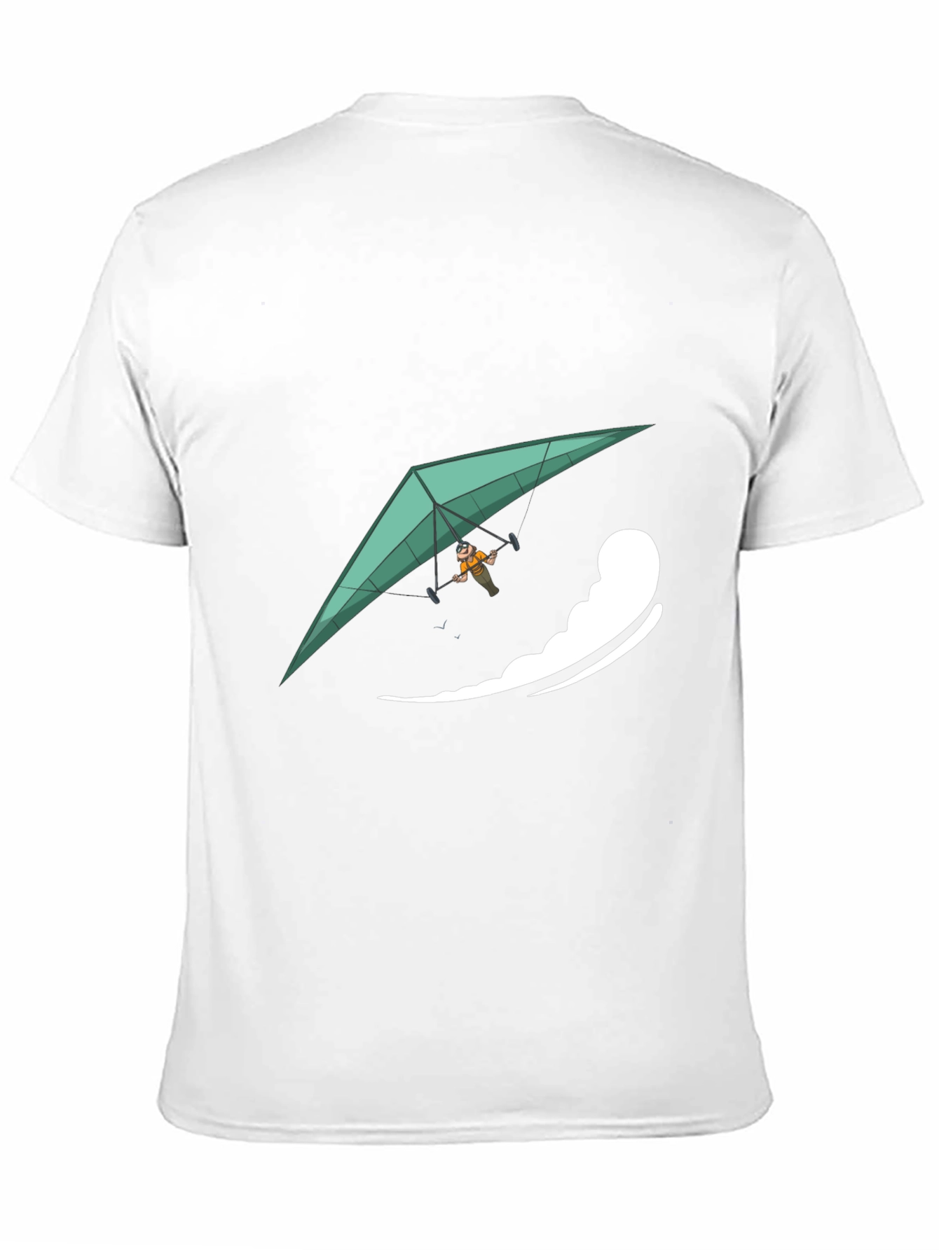 Hang Glider Graphic Tee - Black Casual Comfort