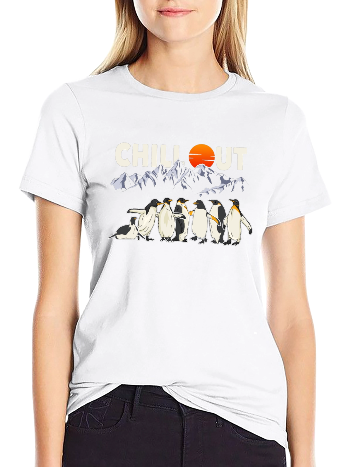 Chill Out Penguins Graphic Tee