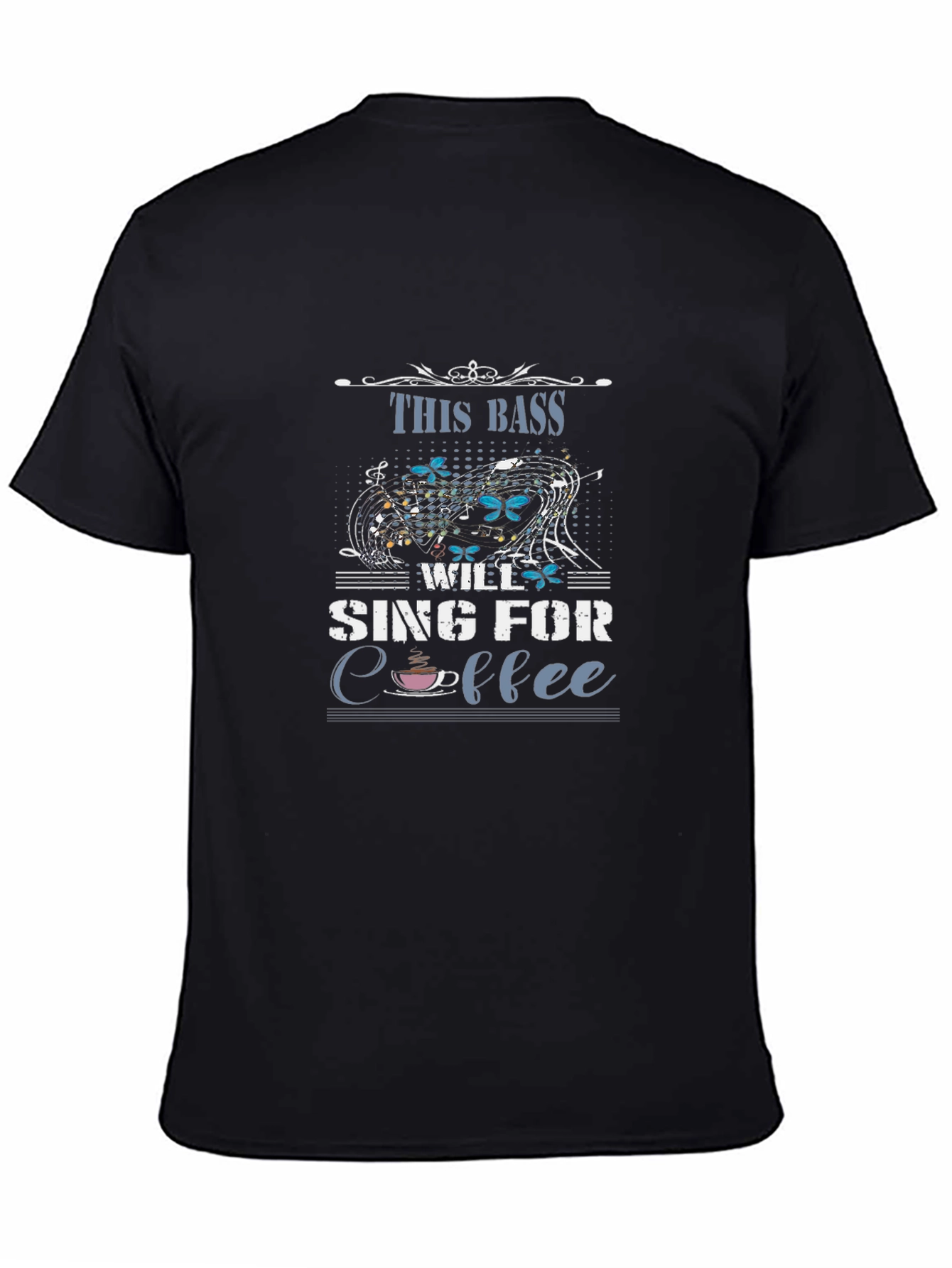 This Bass Will Sing for Coffee Graphic Tee