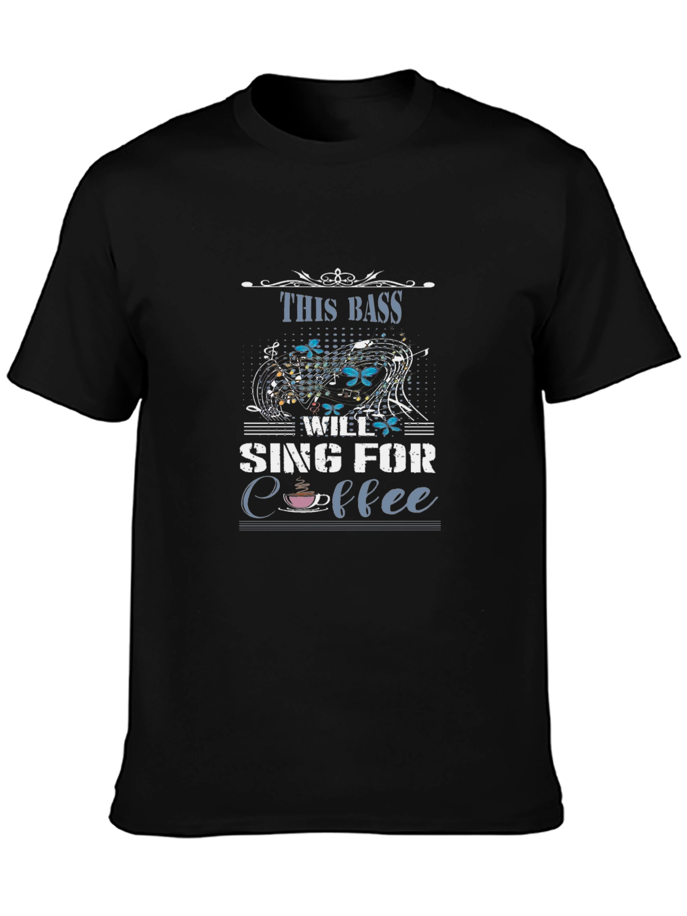 This Bass Will Sing for Coffee Graphic Tee