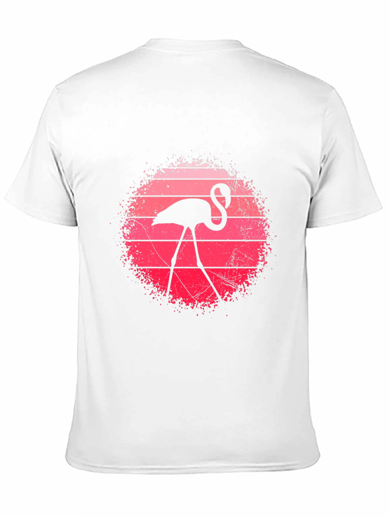 Flamingo Sunset Graphic Tee - Retro Style