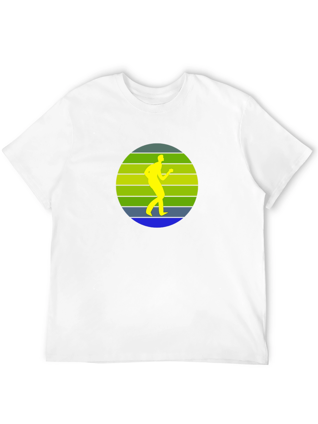Retro Runner Graphic Black T-Shirt