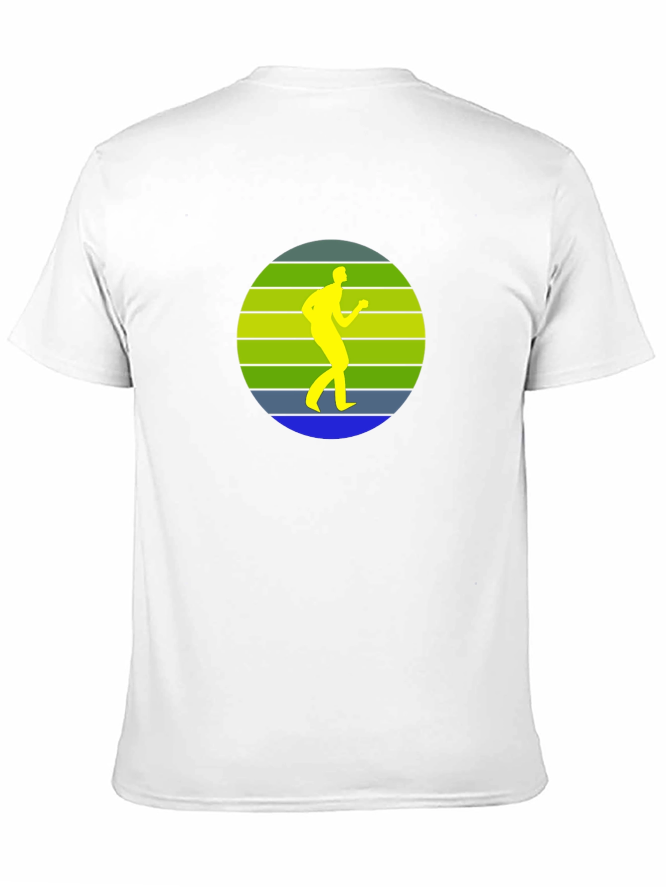 Retro Runner Graphic Black T-Shirt