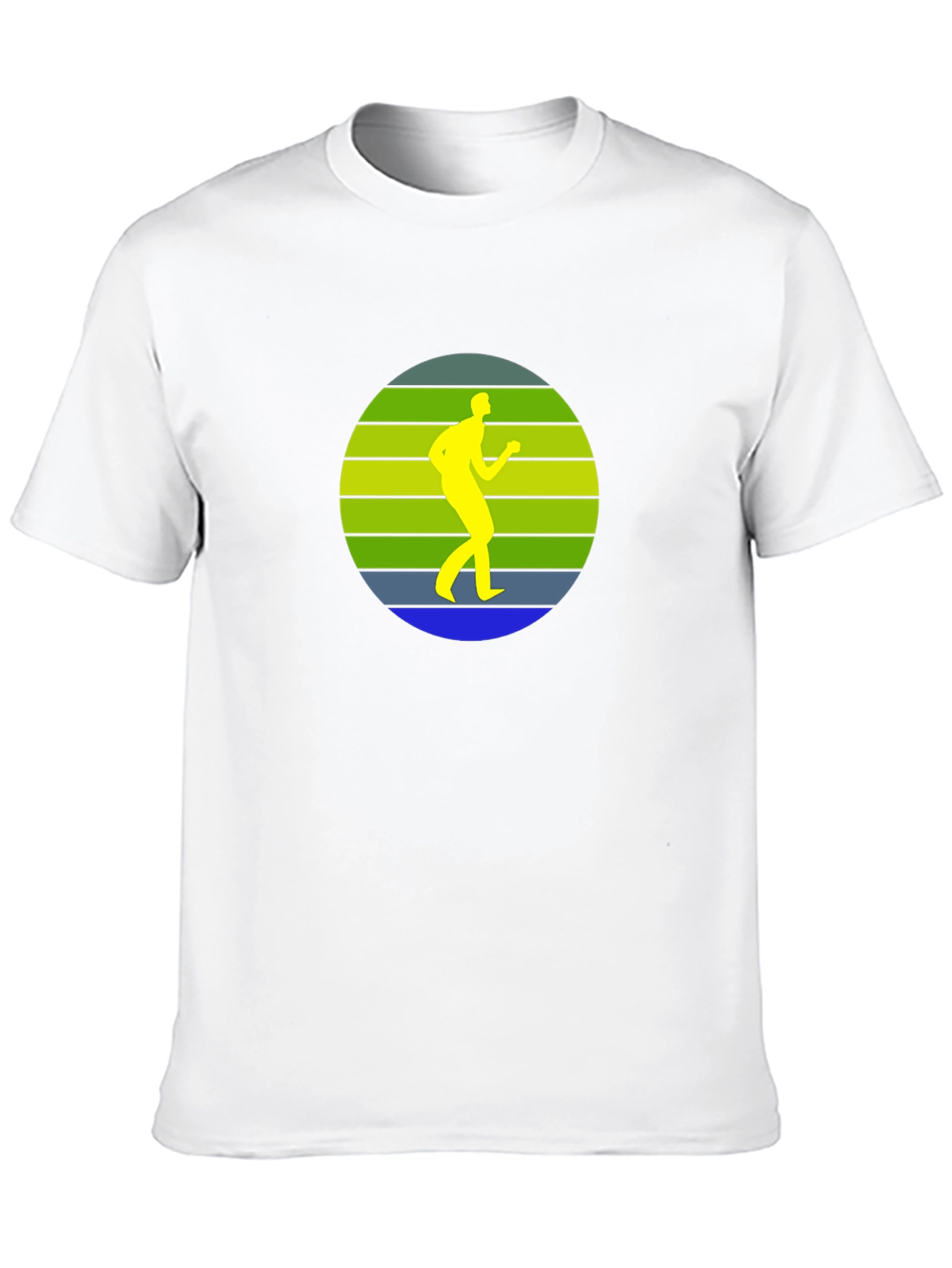 Retro Runner Graphic Black T-Shirt