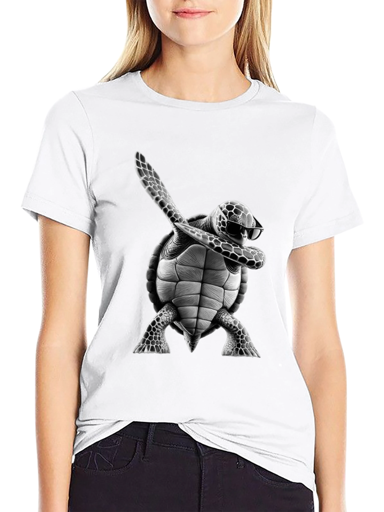 Dabbing Turtle Graphic Tee