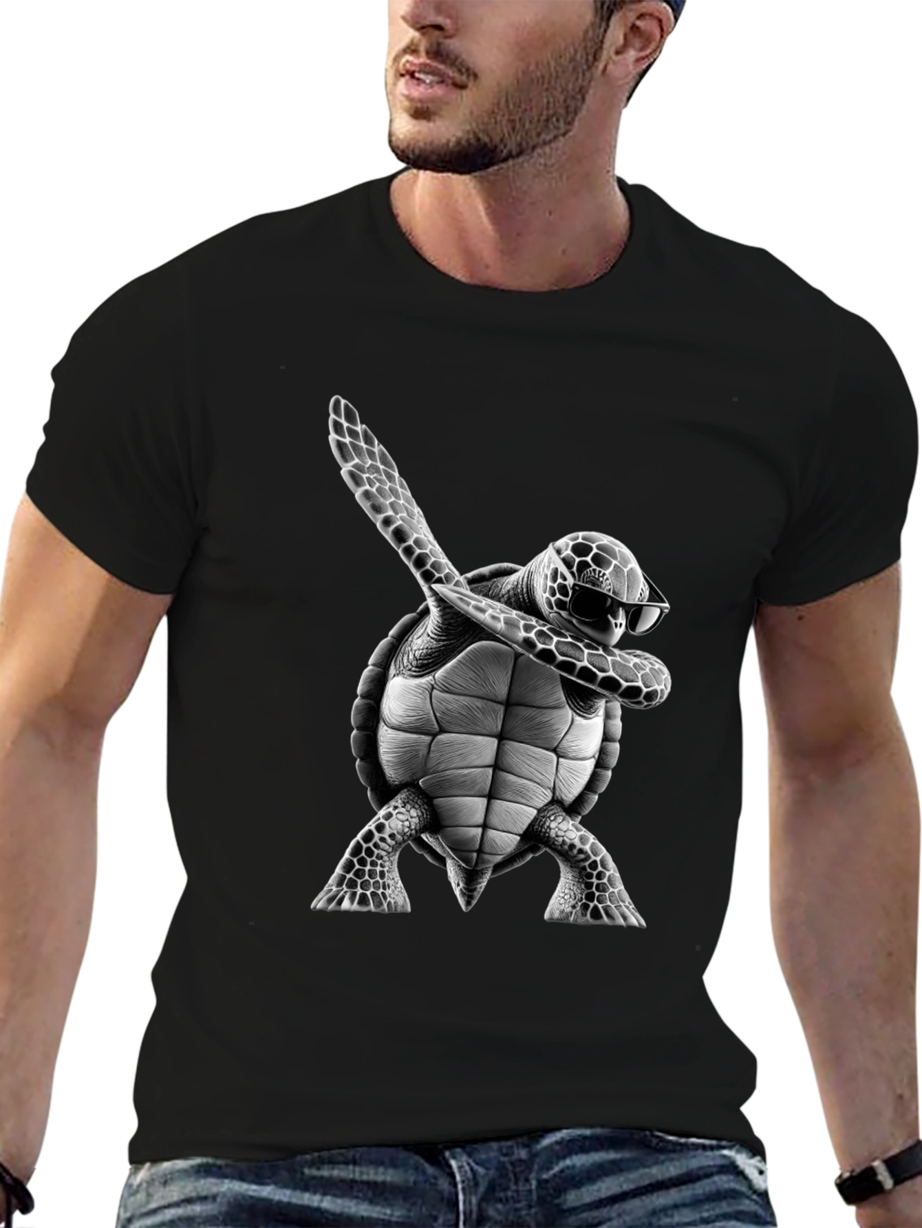Dabbing Turtle Graphic Tee