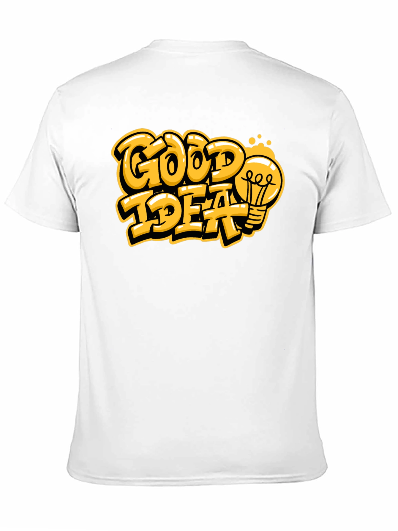 Good Idea Graphic Print Black T-Shirt