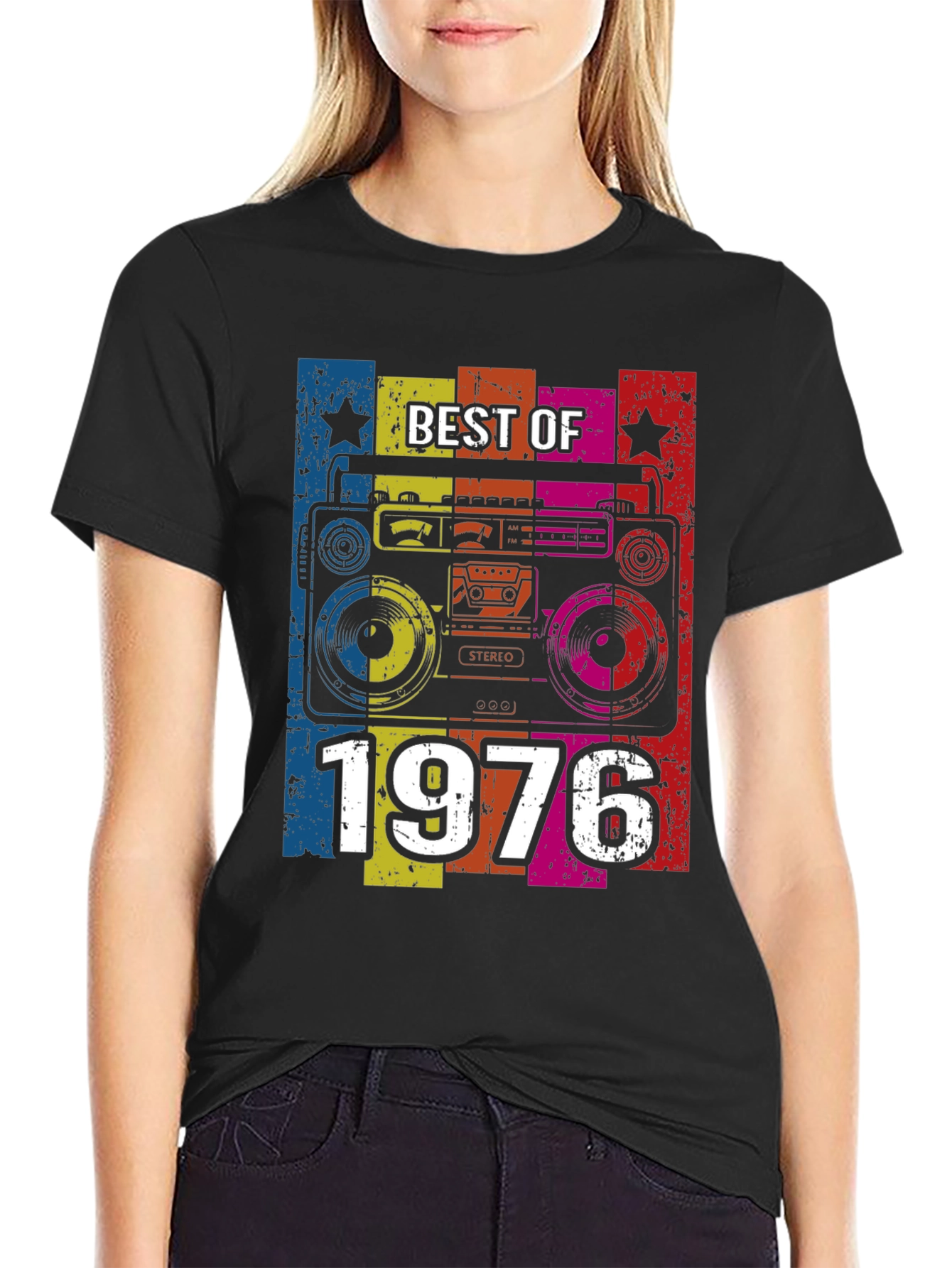 Best of 1976 Retro Boombox T-Shirt