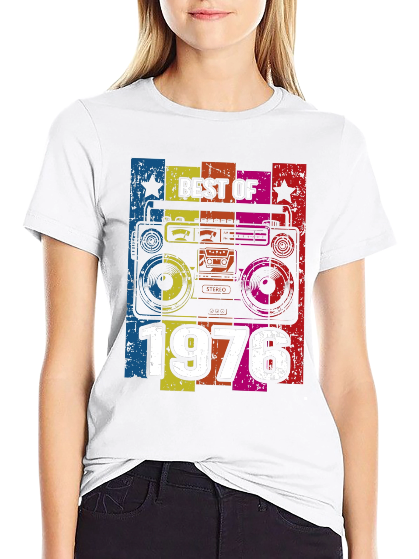 Best of 1976 Retro Boombox T-Shirt