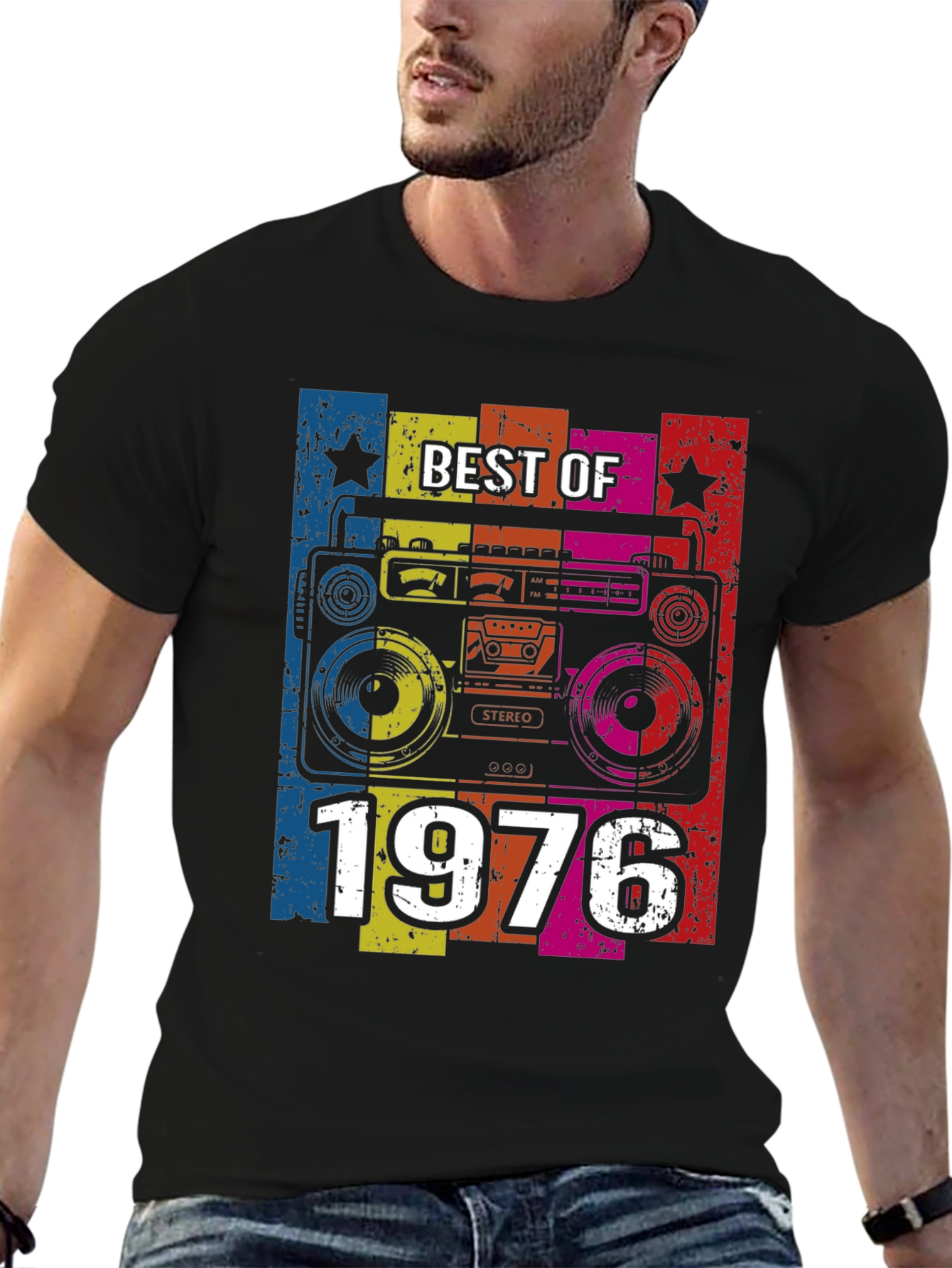 Best of 1976 Retro Boombox T-Shirt
