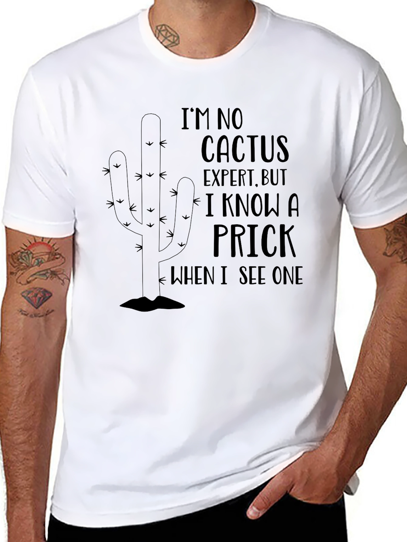 Funny Cactus Expert T-Shirt - Novelty Graphic Tee
