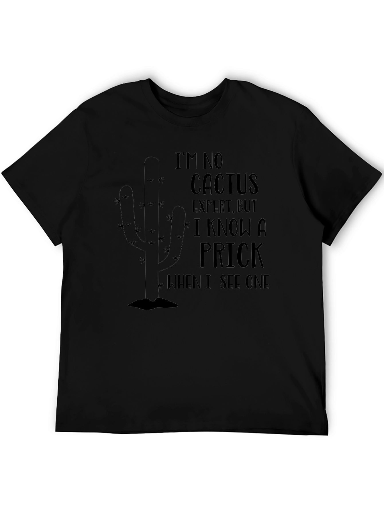Funny Cactus Expert T-Shirt - Novelty Graphic Tee