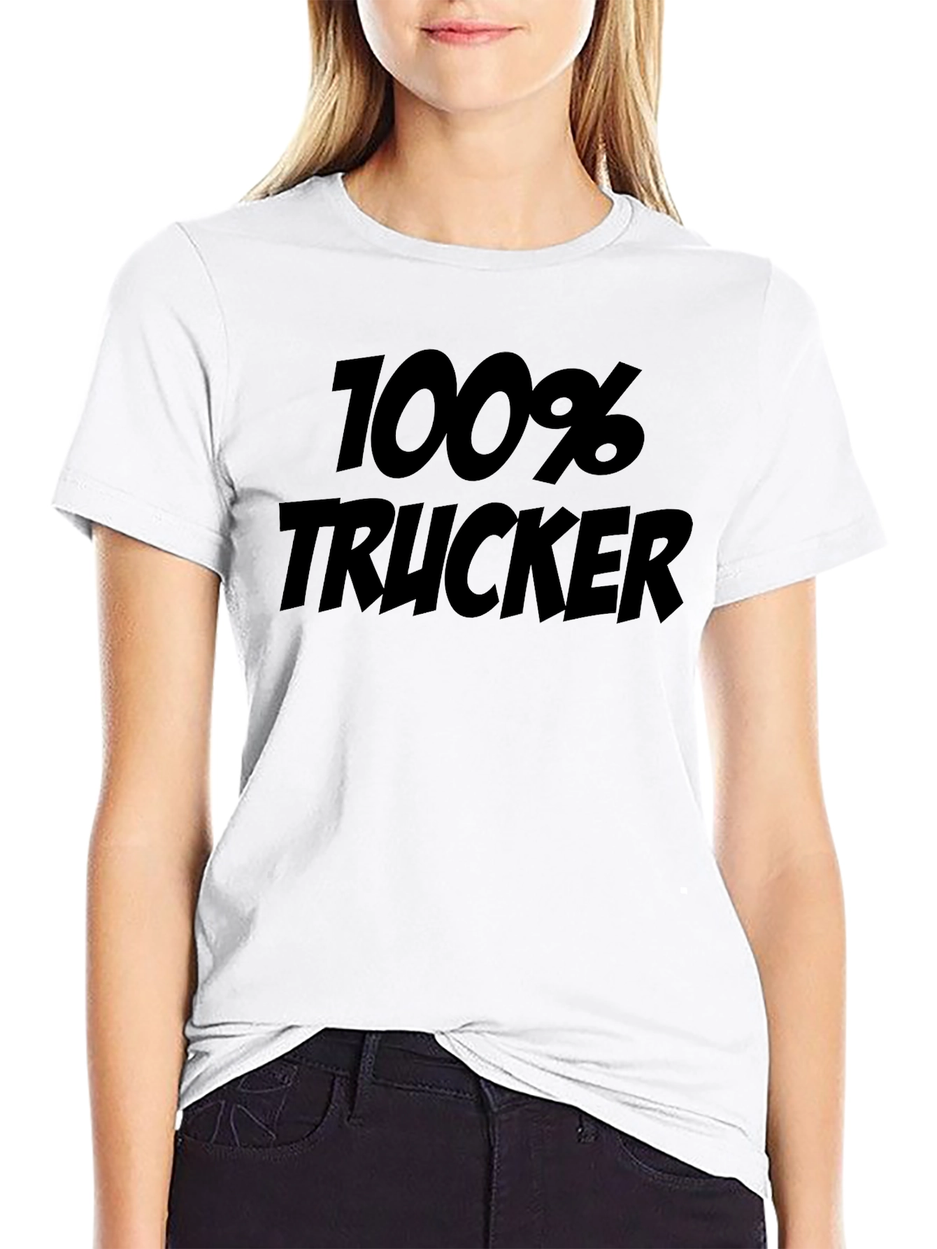 100% Trucker Black T-Shirt