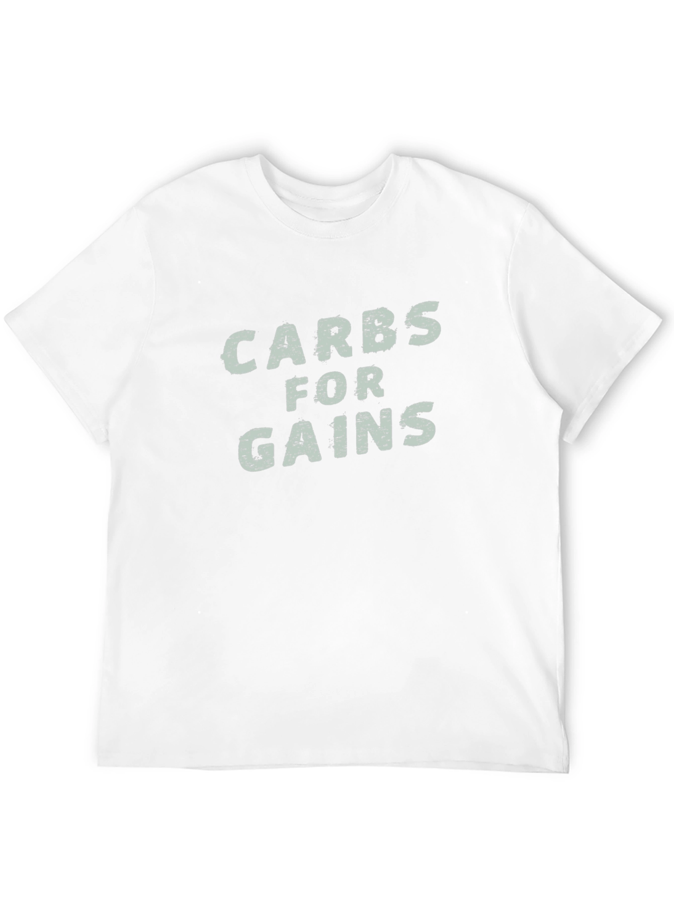 Carbs for Gains Black Graphic T-Shirt