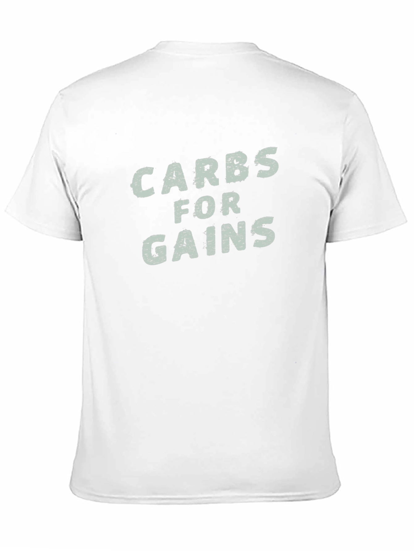 Carbs for Gains Black Graphic T-Shirt