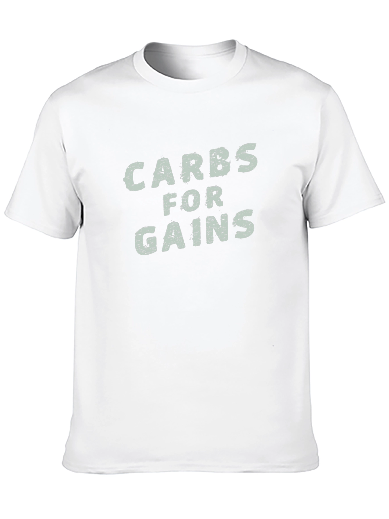 Carbs for Gains Black Graphic T-Shirt