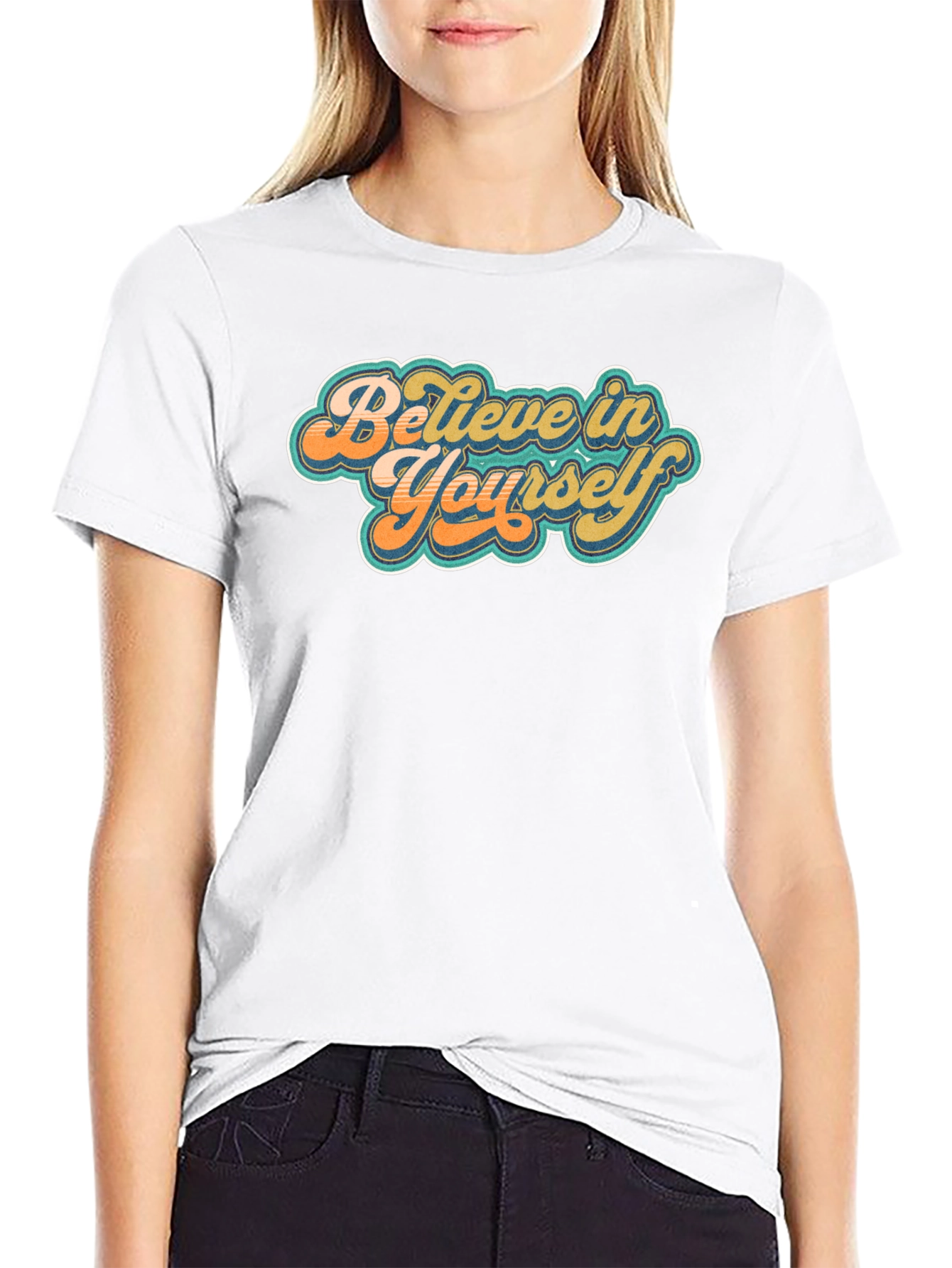 Retro Believe in Yourself Graphic Tee - Unisex