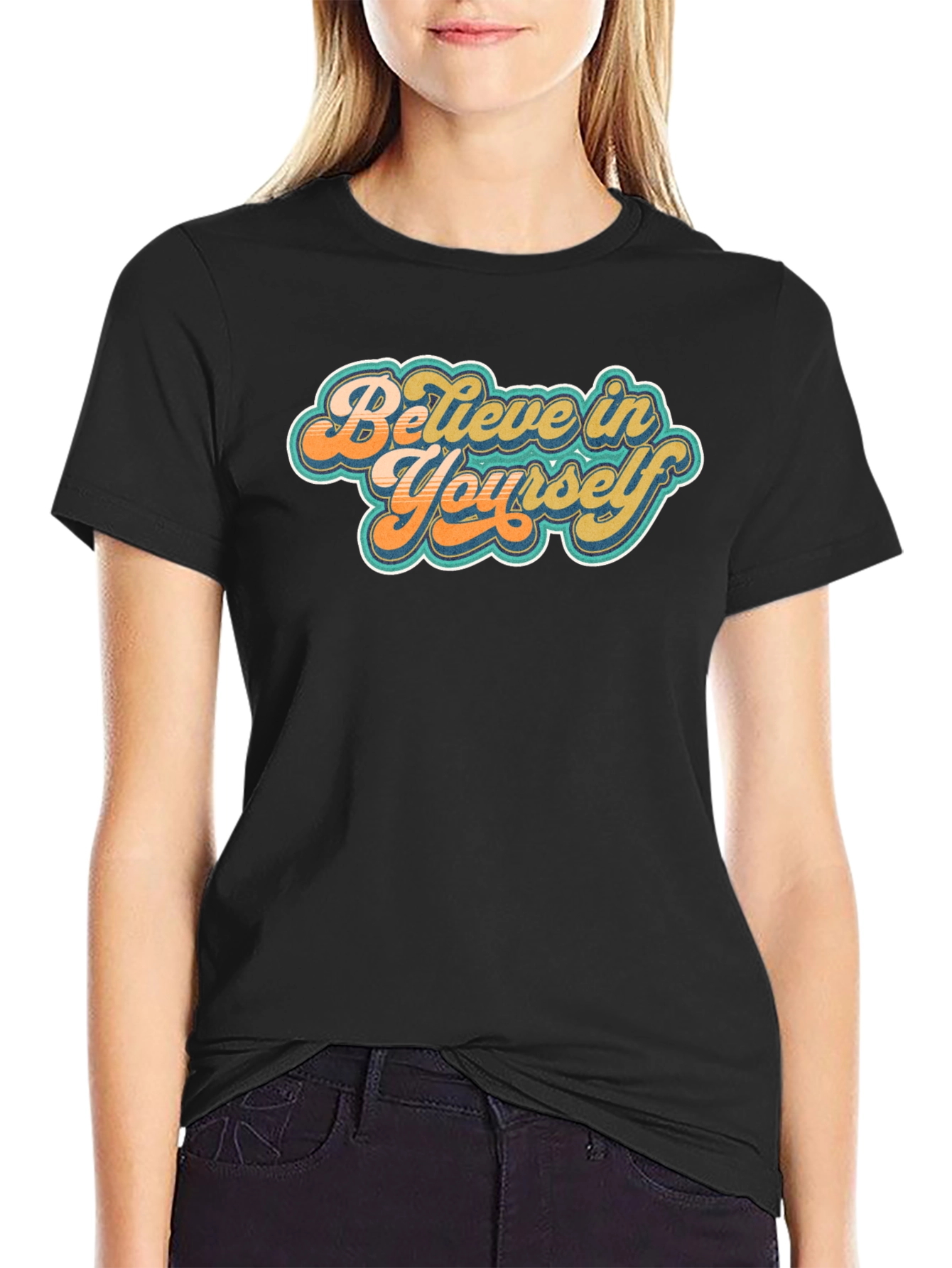 Retro Believe in Yourself Graphic Tee - Unisex
