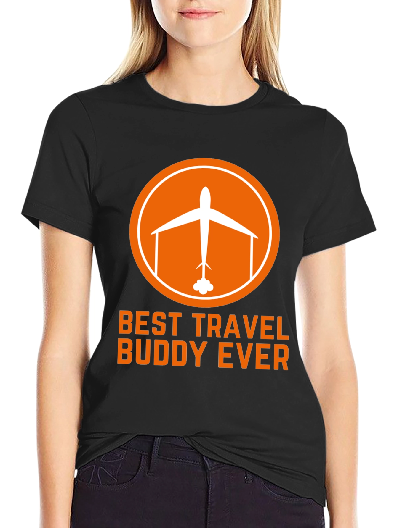 Best Travel Buddy Ever Black T-Shirt