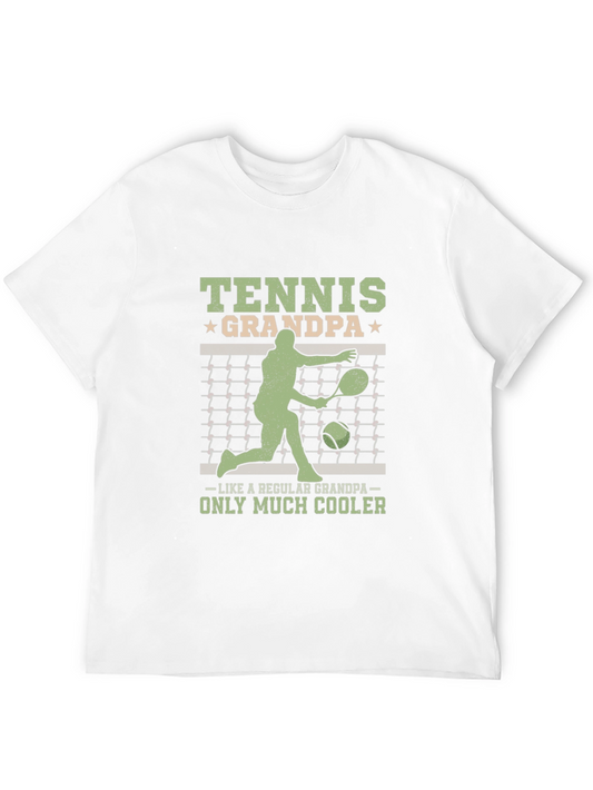 Tennis Grandpa T-Shirt - Cool Grandfather Gift