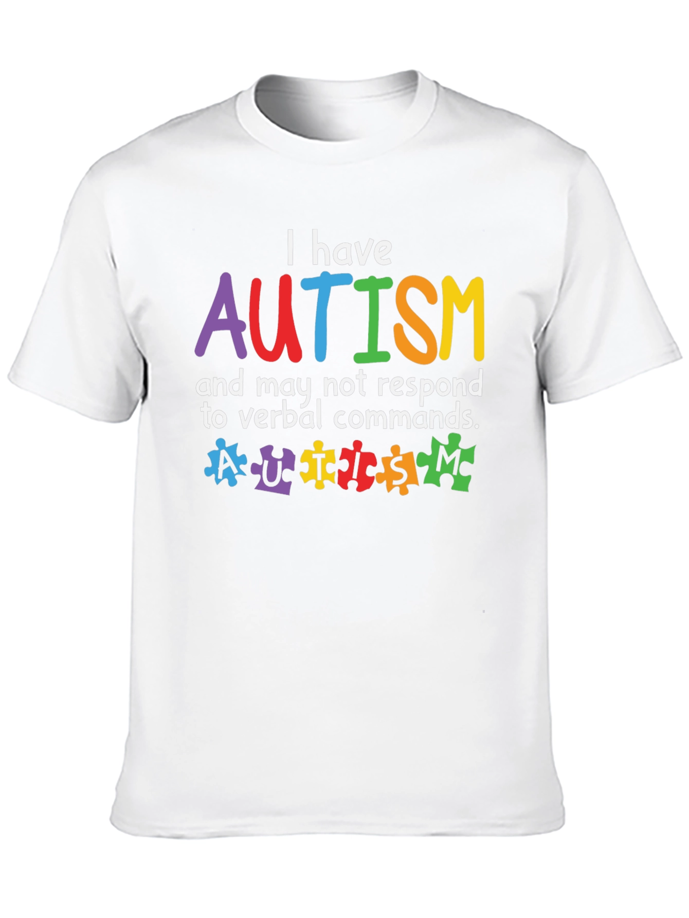 Autism Awareness T-Shirt - Puzzle Piece Design