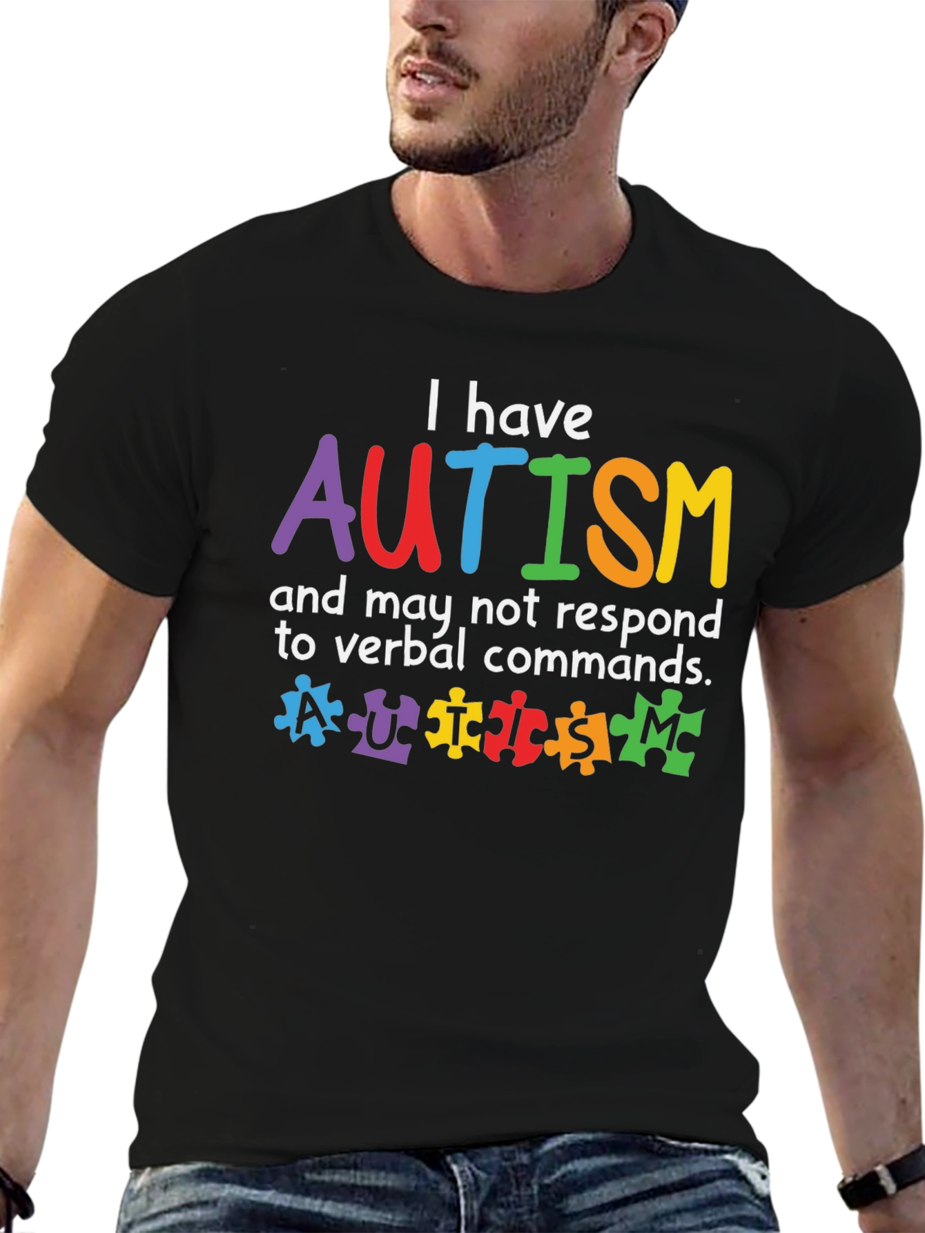Autism Awareness T-Shirt - Puzzle Piece Design