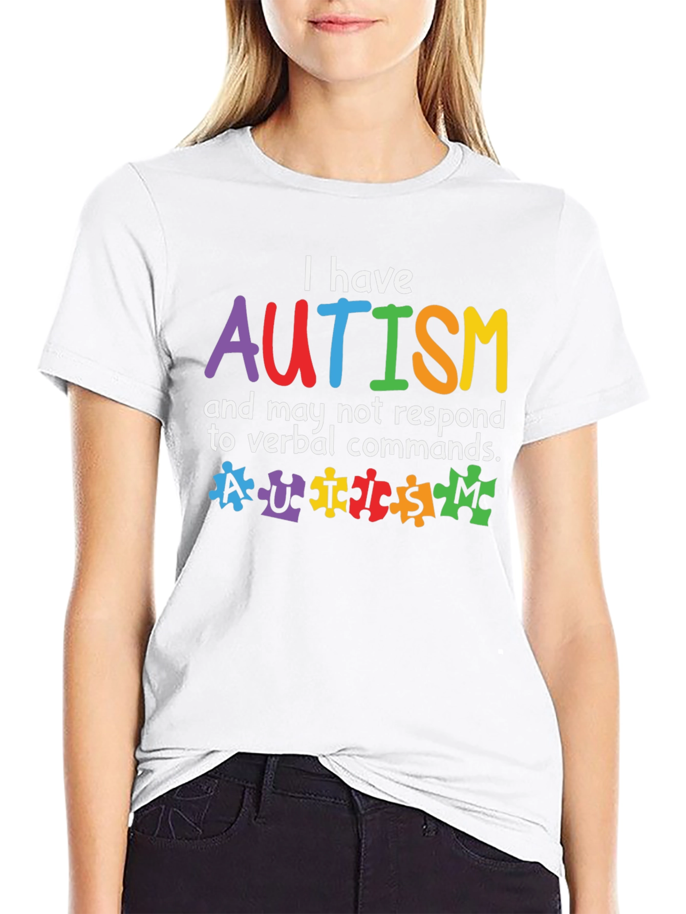 Autism Awareness T-Shirt - Puzzle Piece Design