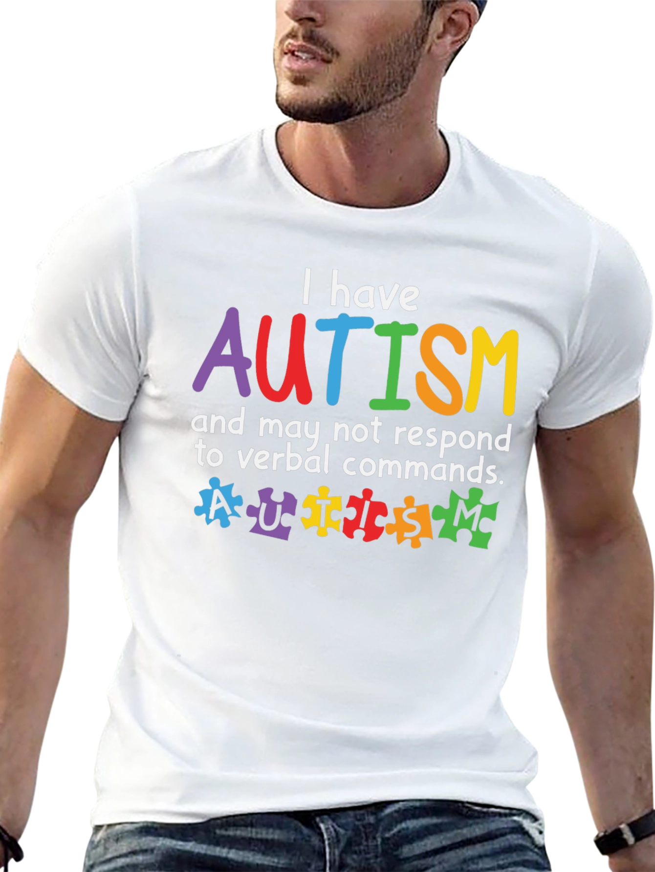 Autism Awareness T-Shirt - Puzzle Piece Design