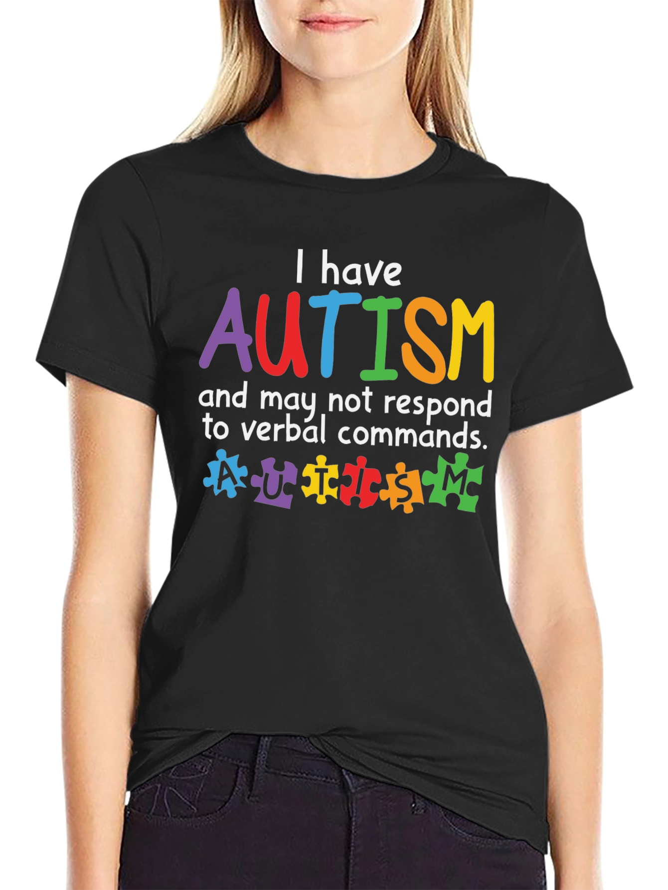 Autism Awareness T-Shirt - Puzzle Piece Design