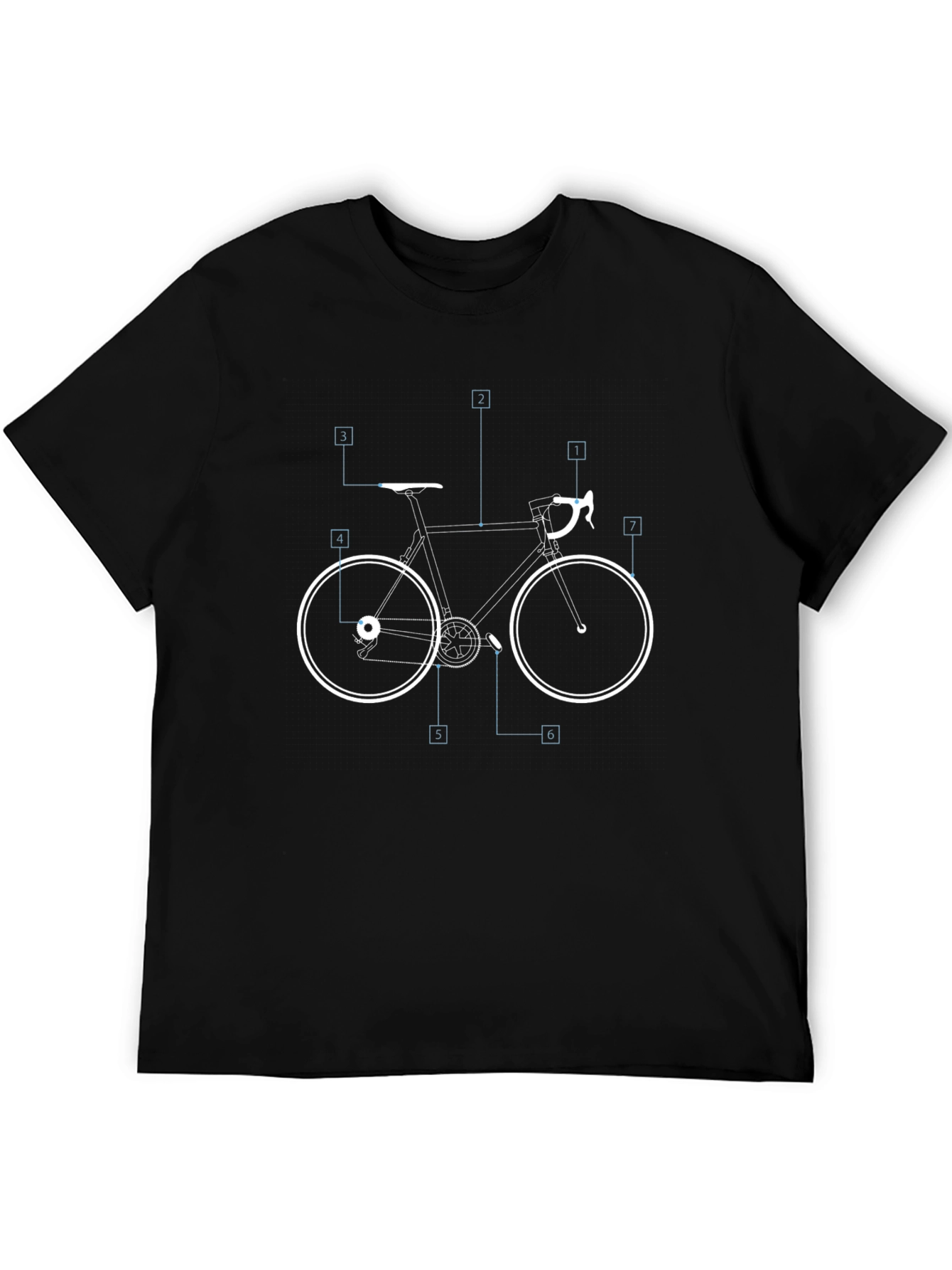Cycling Diagram T-Shirt - Black