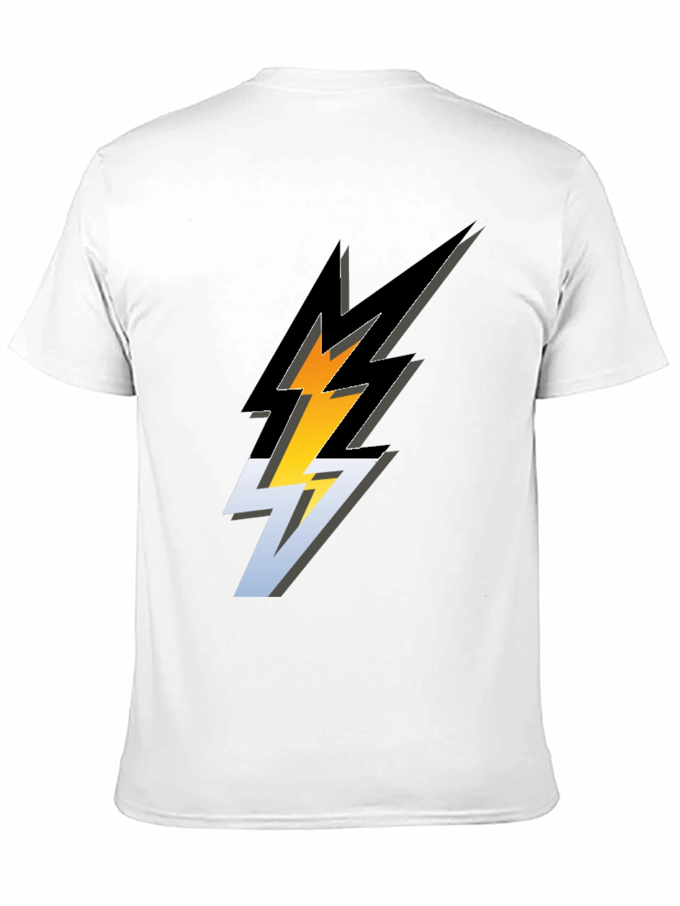 Lightning Bolt Graphic Tee - Stylish Black T-Shirt