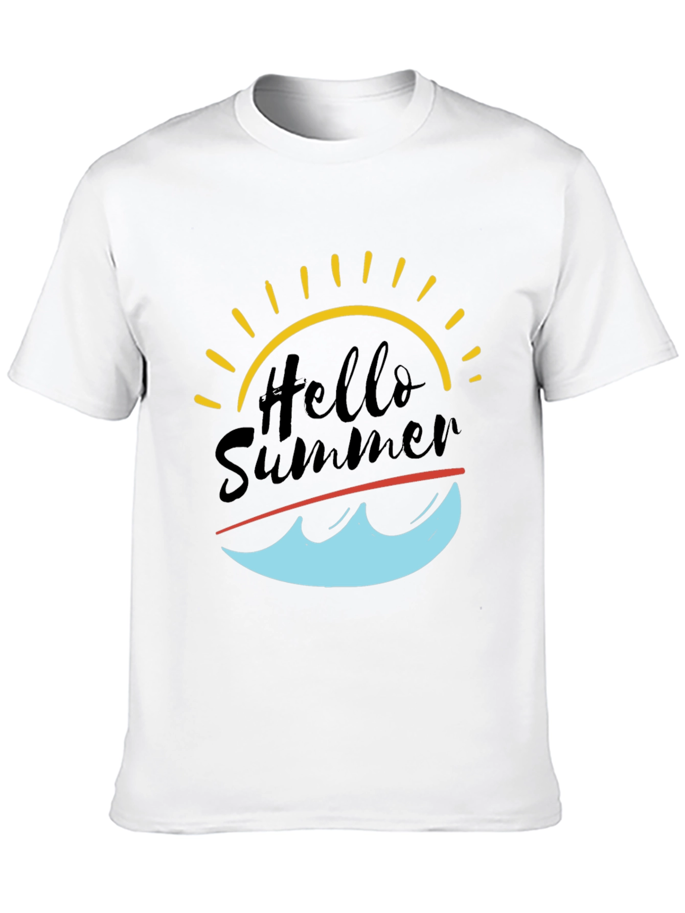 Hello Summer Graphic Tee - Black T-Shirt