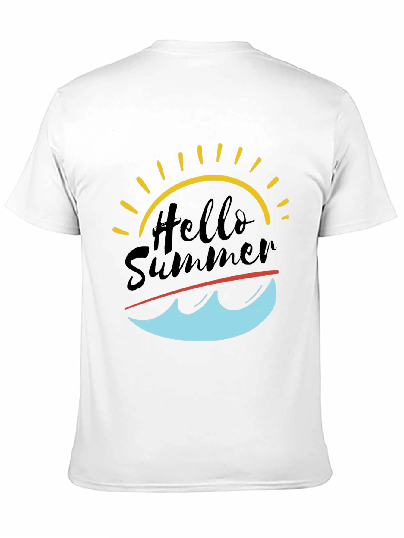Hello Summer Graphic Tee - Black T-Shirt