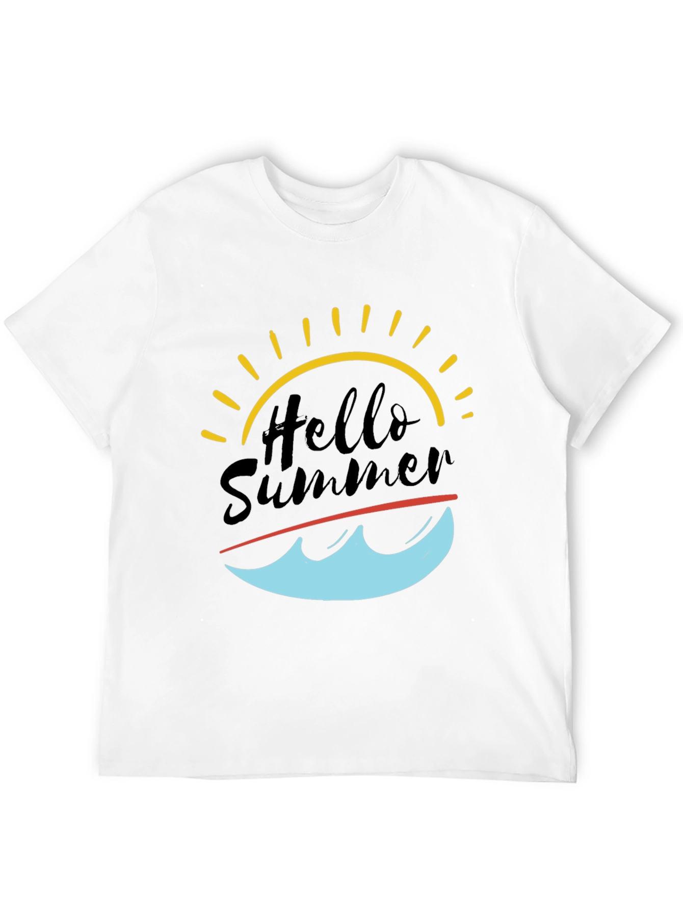 Hello Summer Graphic Tee - Black T-Shirt