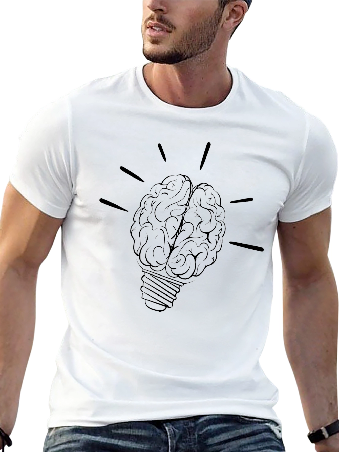 Brain Bulb Tee - Idea Generator T-Shirt