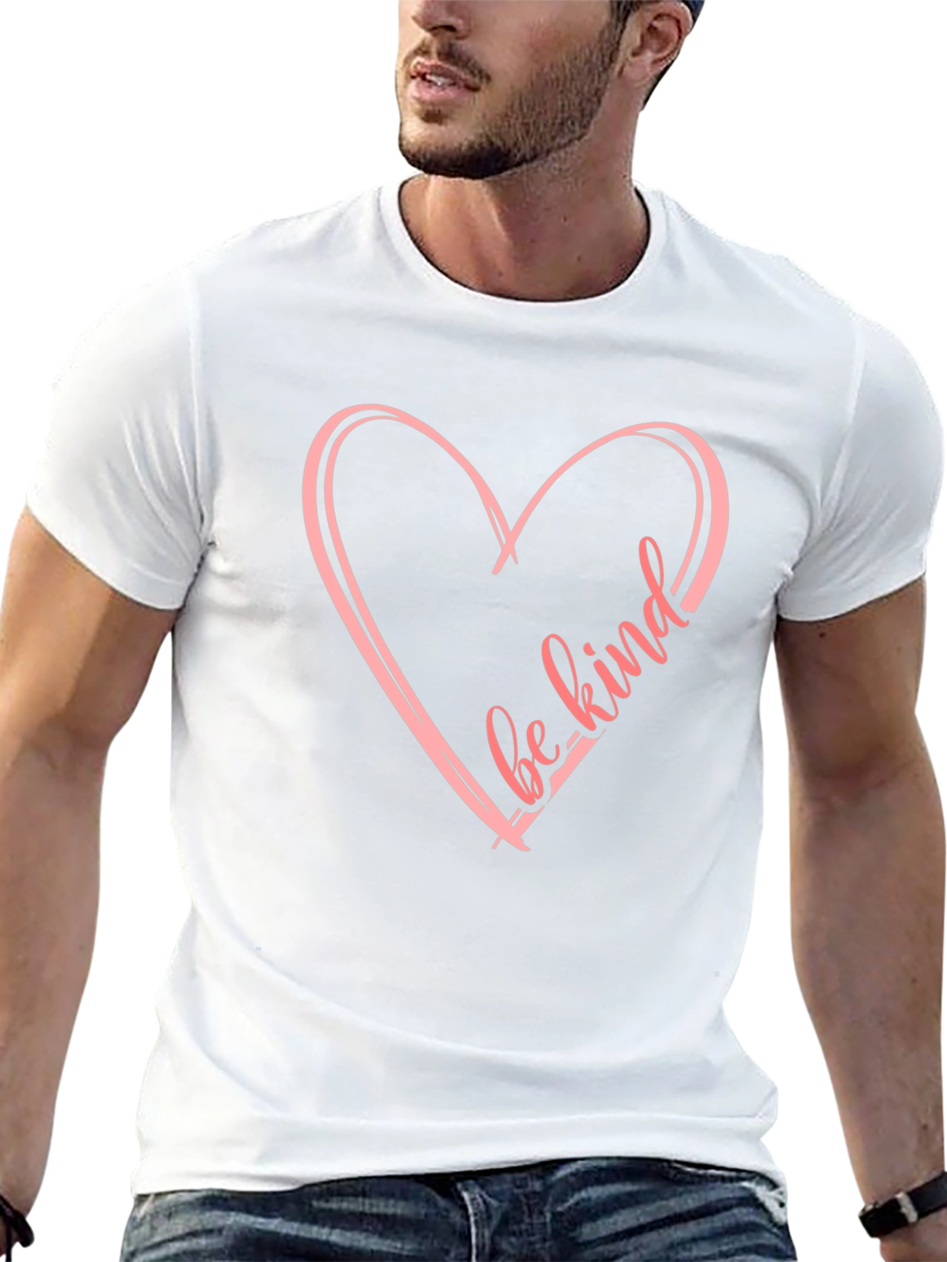 Be Kind Heart Graphic Tee - Stylish Comfort