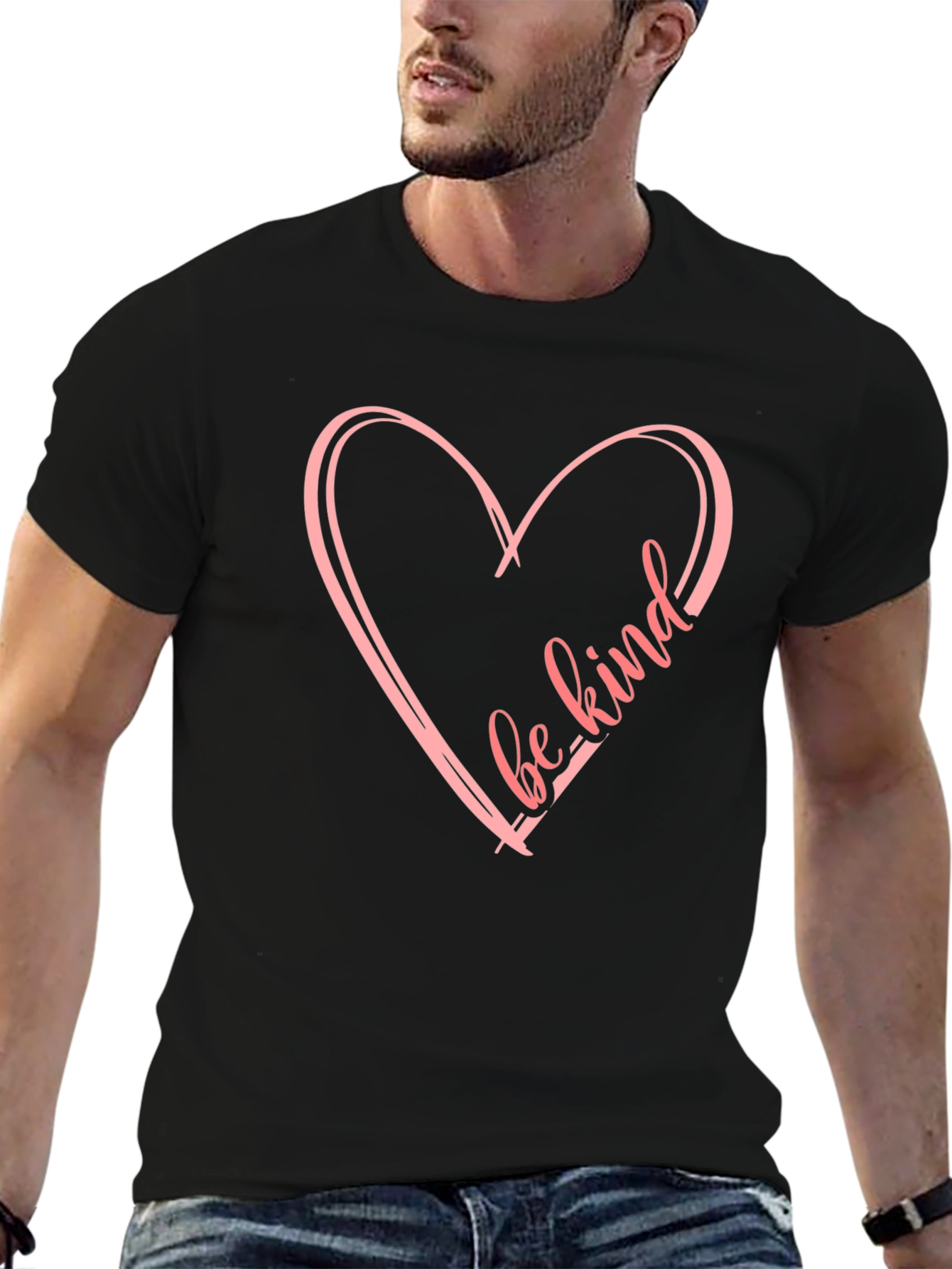 Be Kind Heart Graphic Tee - Stylish Comfort