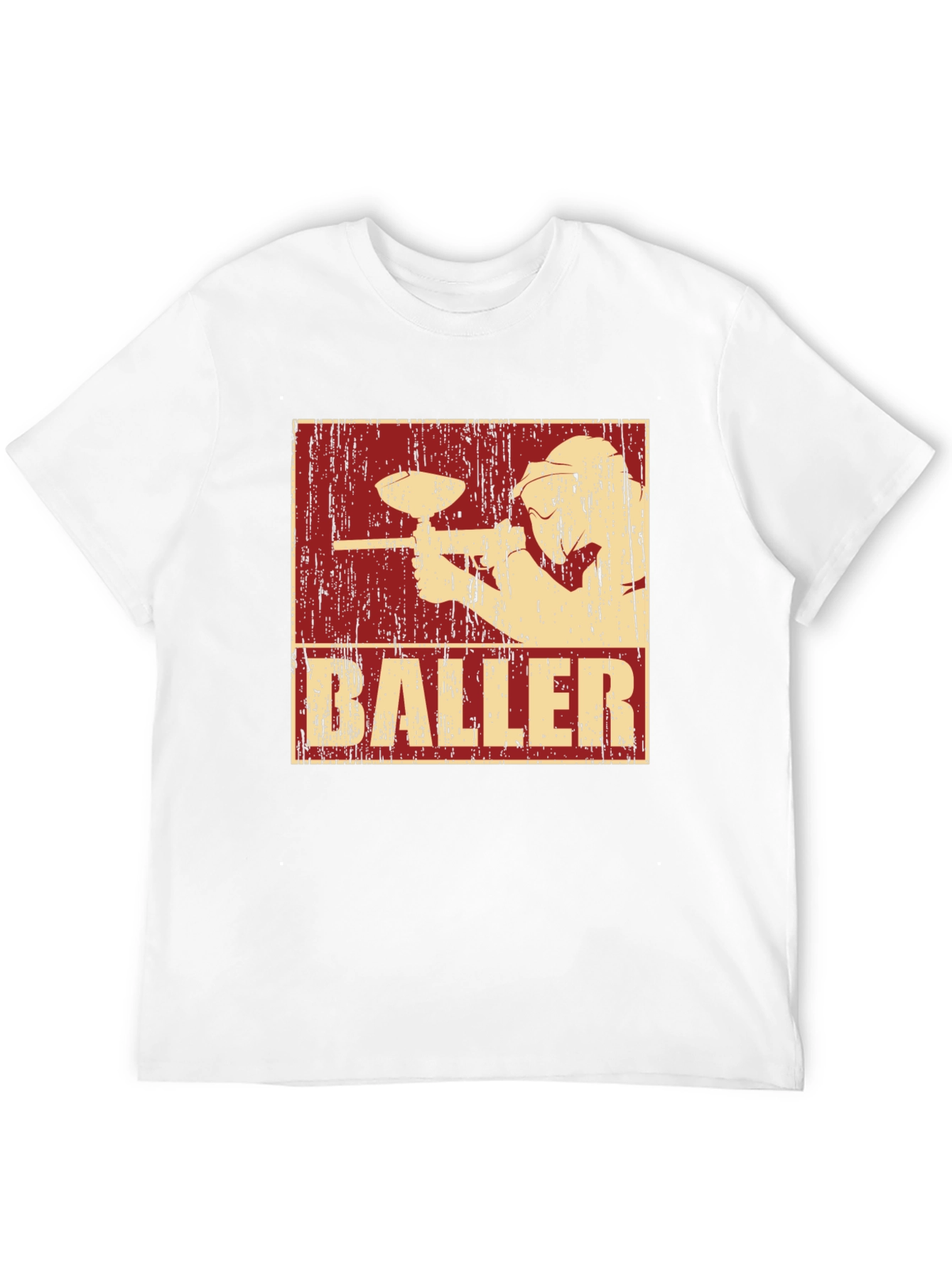 Baller Paintball T-Shirt - Black Cotton Graphic Tee