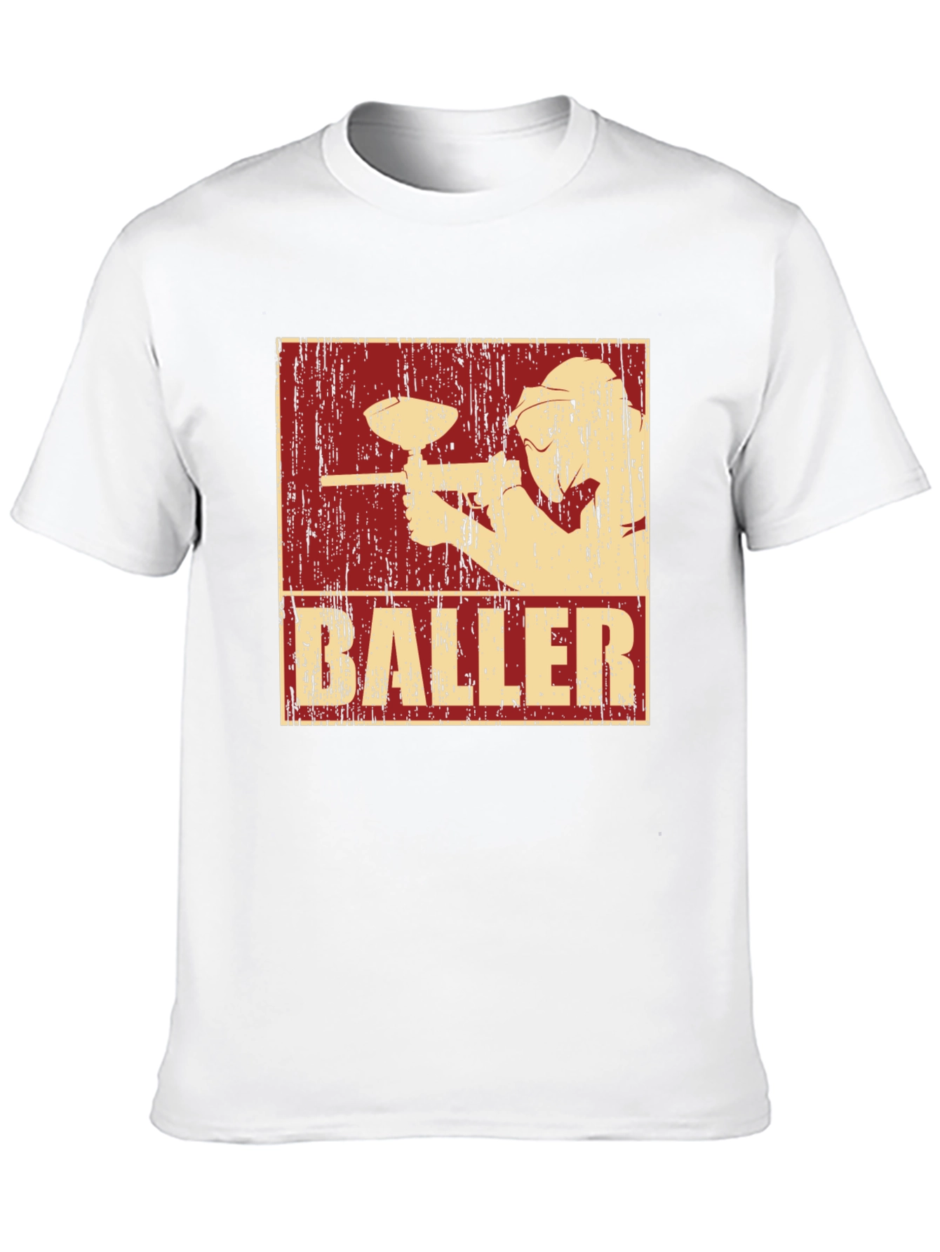 Baller Paintball T-Shirt - Black Cotton Graphic Tee