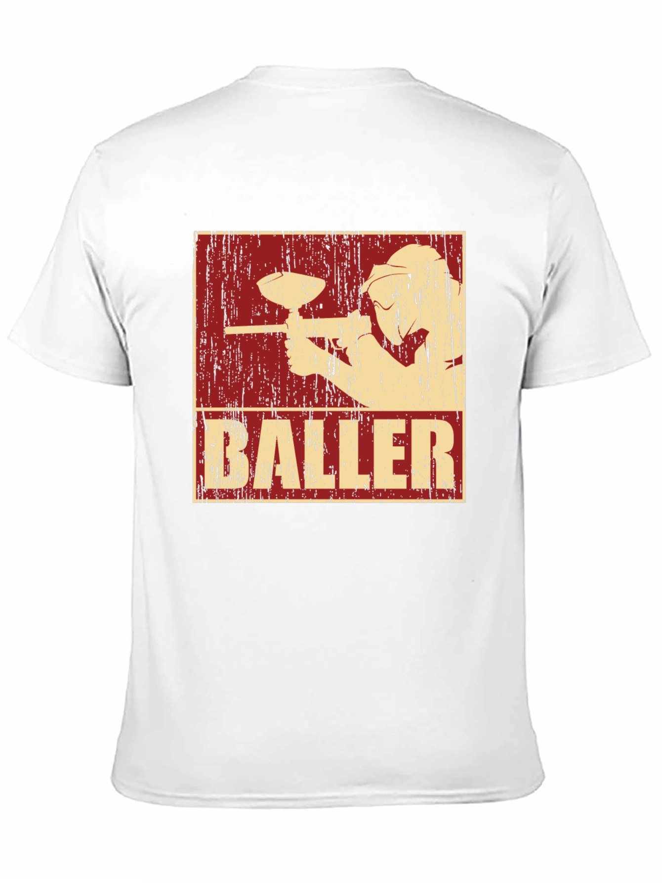 Baller Paintball T-Shirt - Black Cotton Graphic Tee