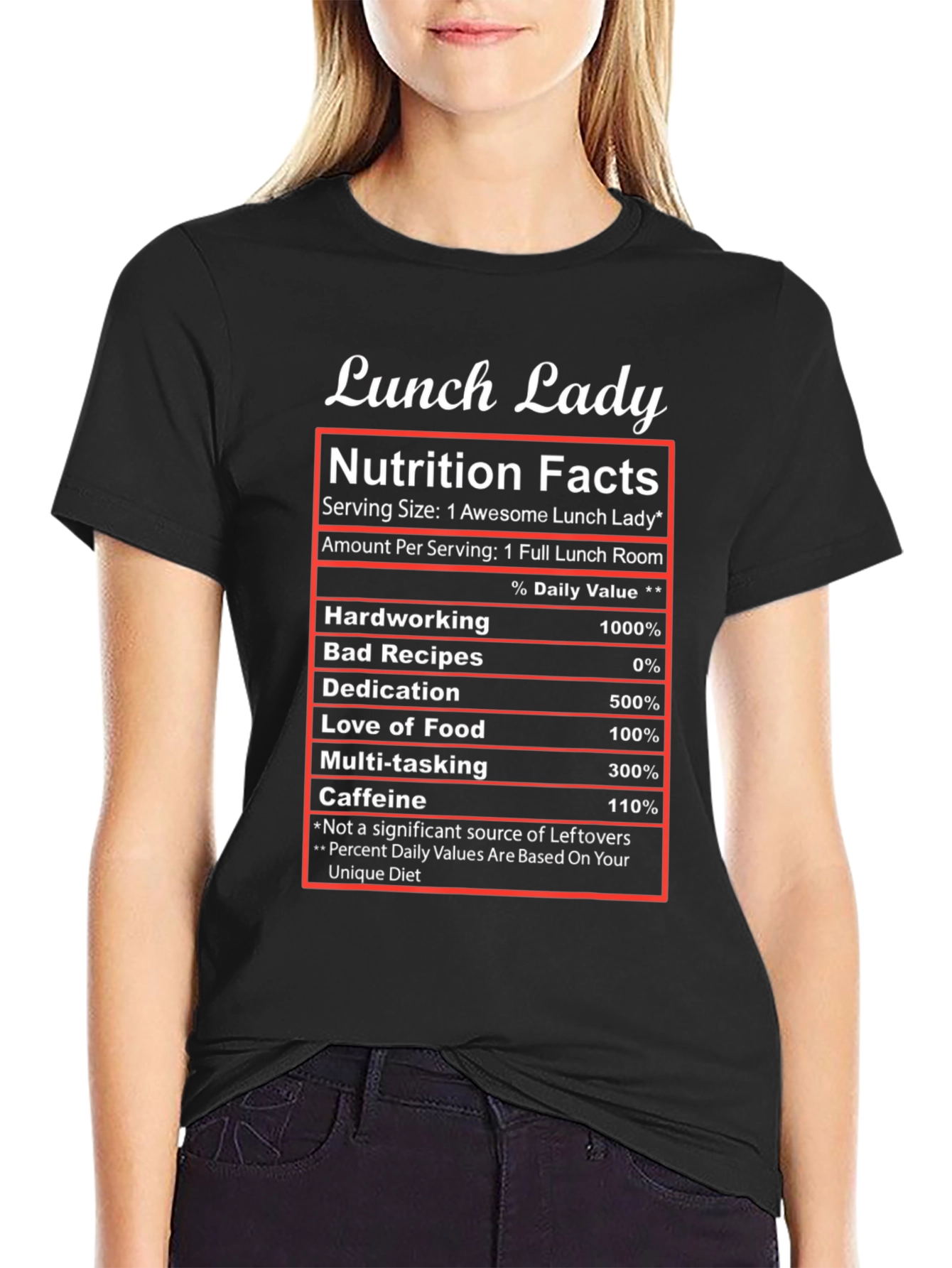 Lunch Lady Nutrition Facts T-Shirt