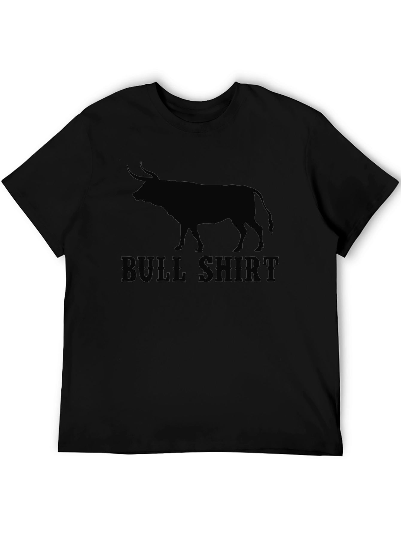 Bull Shirt Graphic Tee - Mens Black T-Shirt