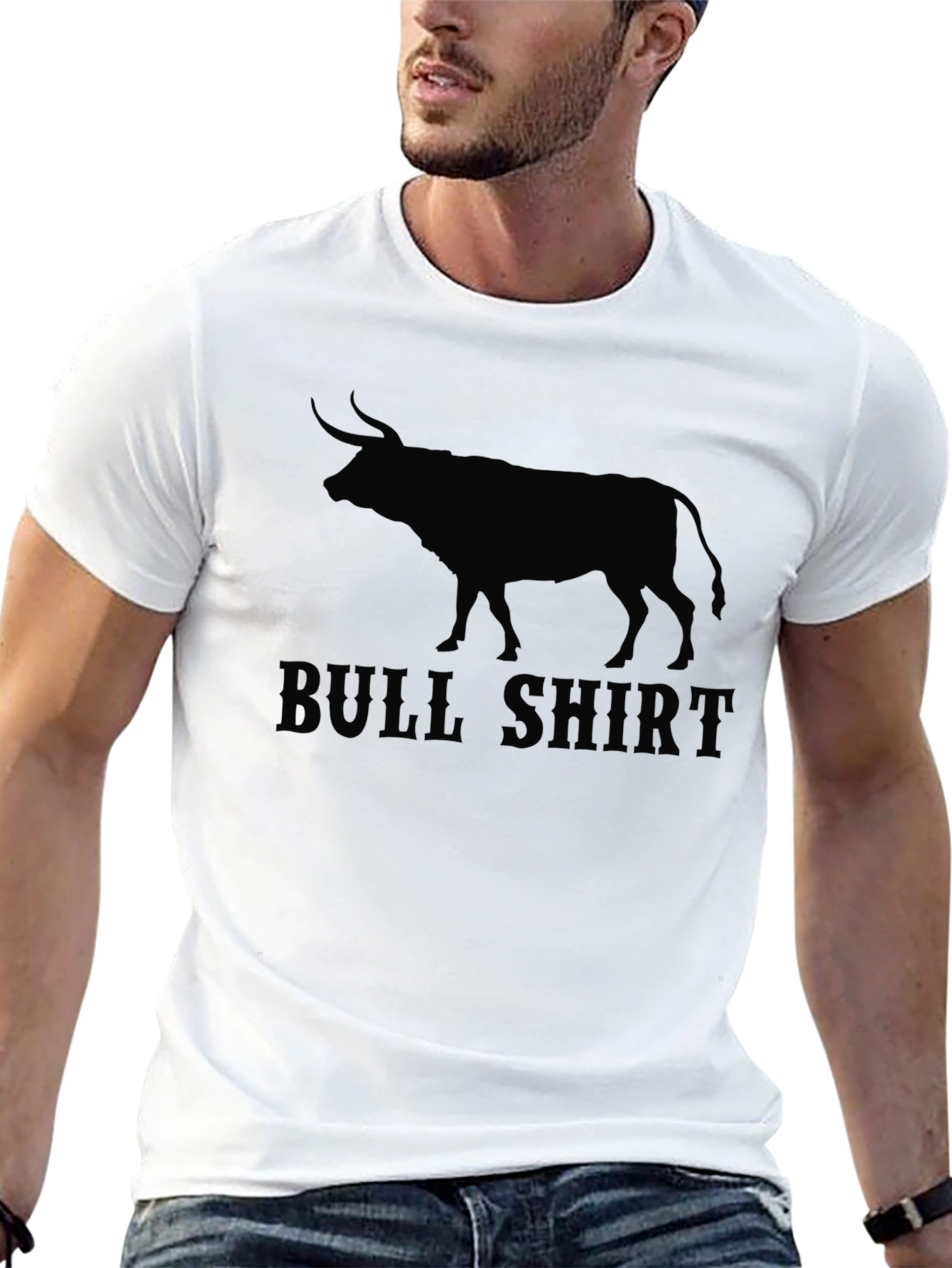 Bull Shirt Graphic Tee - Mens Black T-Shirt