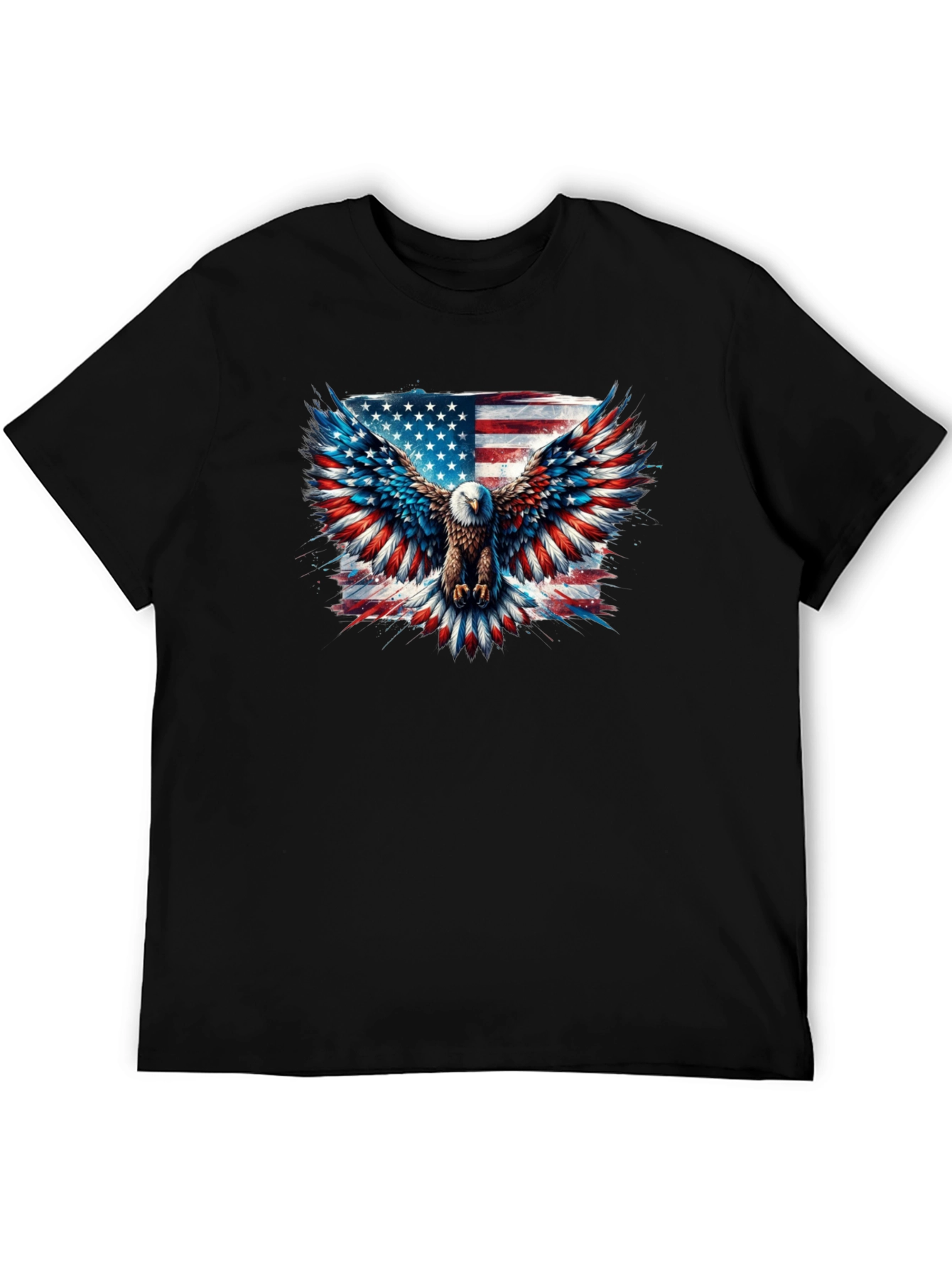 Patriotic Eagle American Flag Graphic Tee