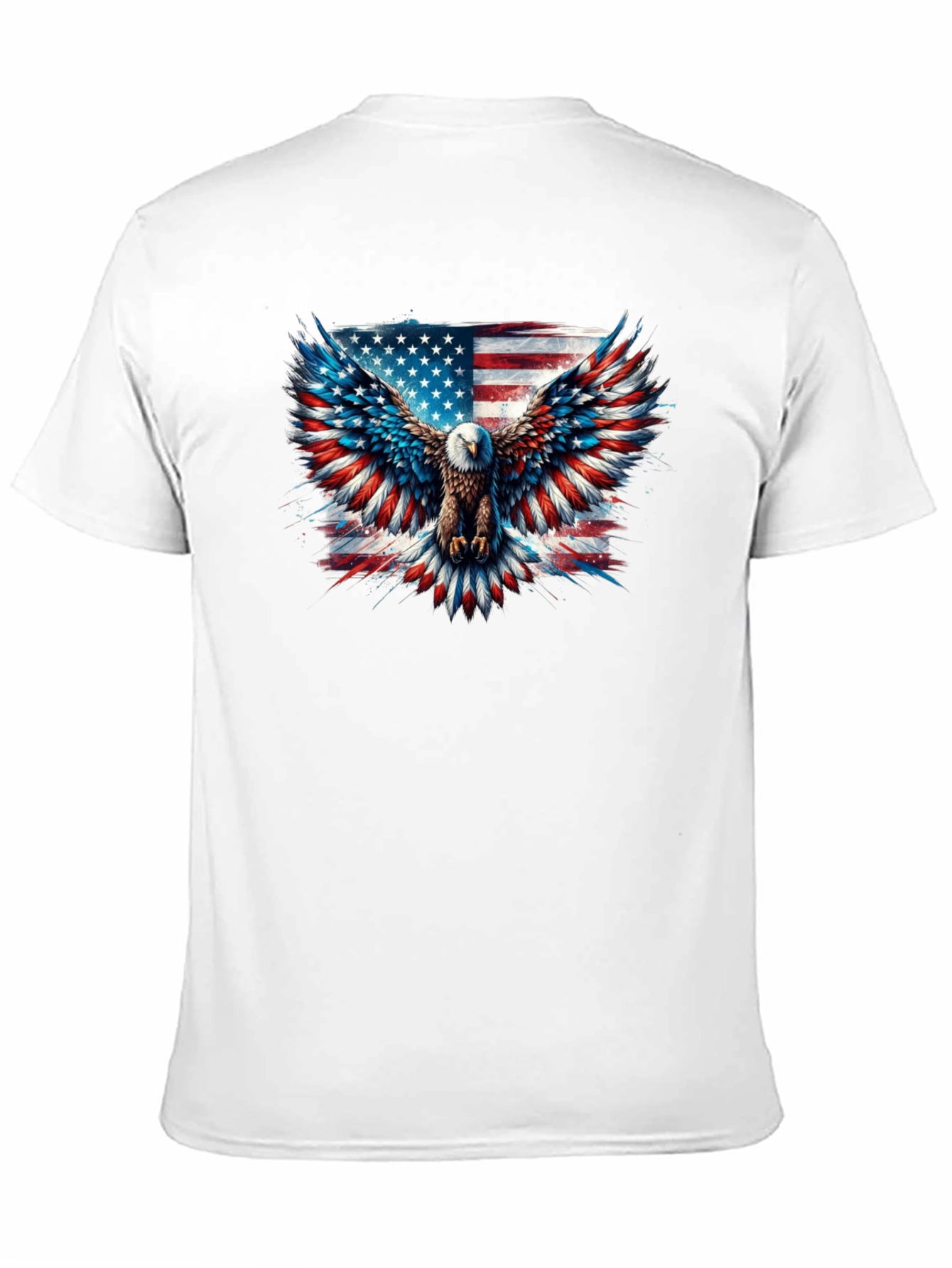 Patriotic Eagle American Flag Graphic Tee