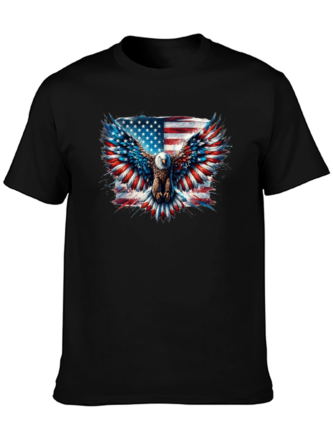 Patriotic Eagle American Flag Graphic Tee