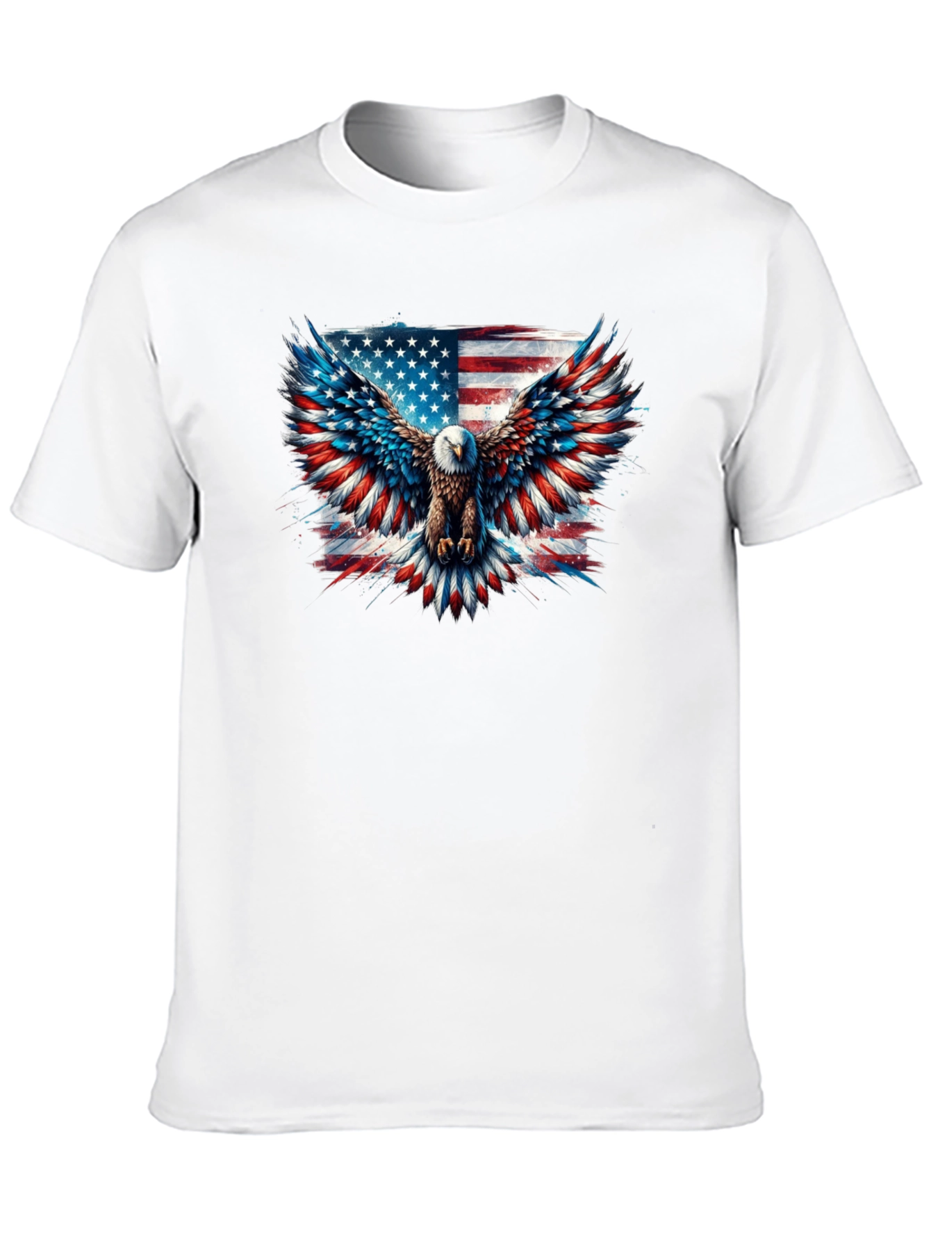 Patriotic Eagle American Flag Graphic Tee