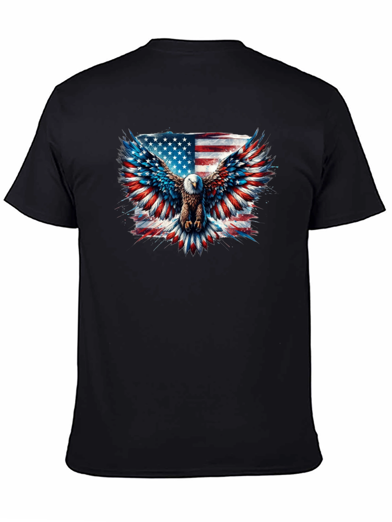 Patriotic Eagle American Flag Graphic Tee